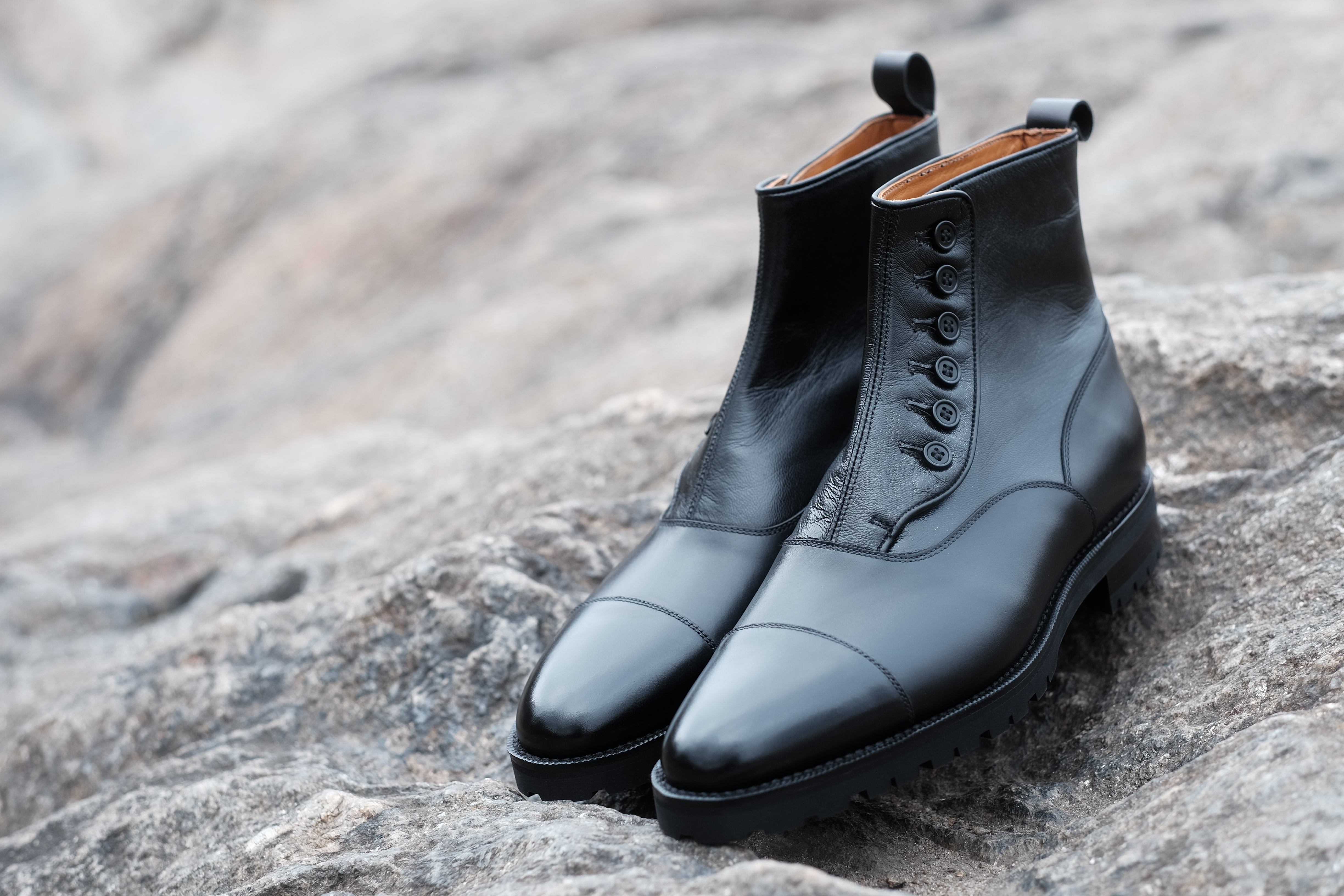 Bellevue MTO Black Calf/Black Soft Calf TMG Last Commando Sole