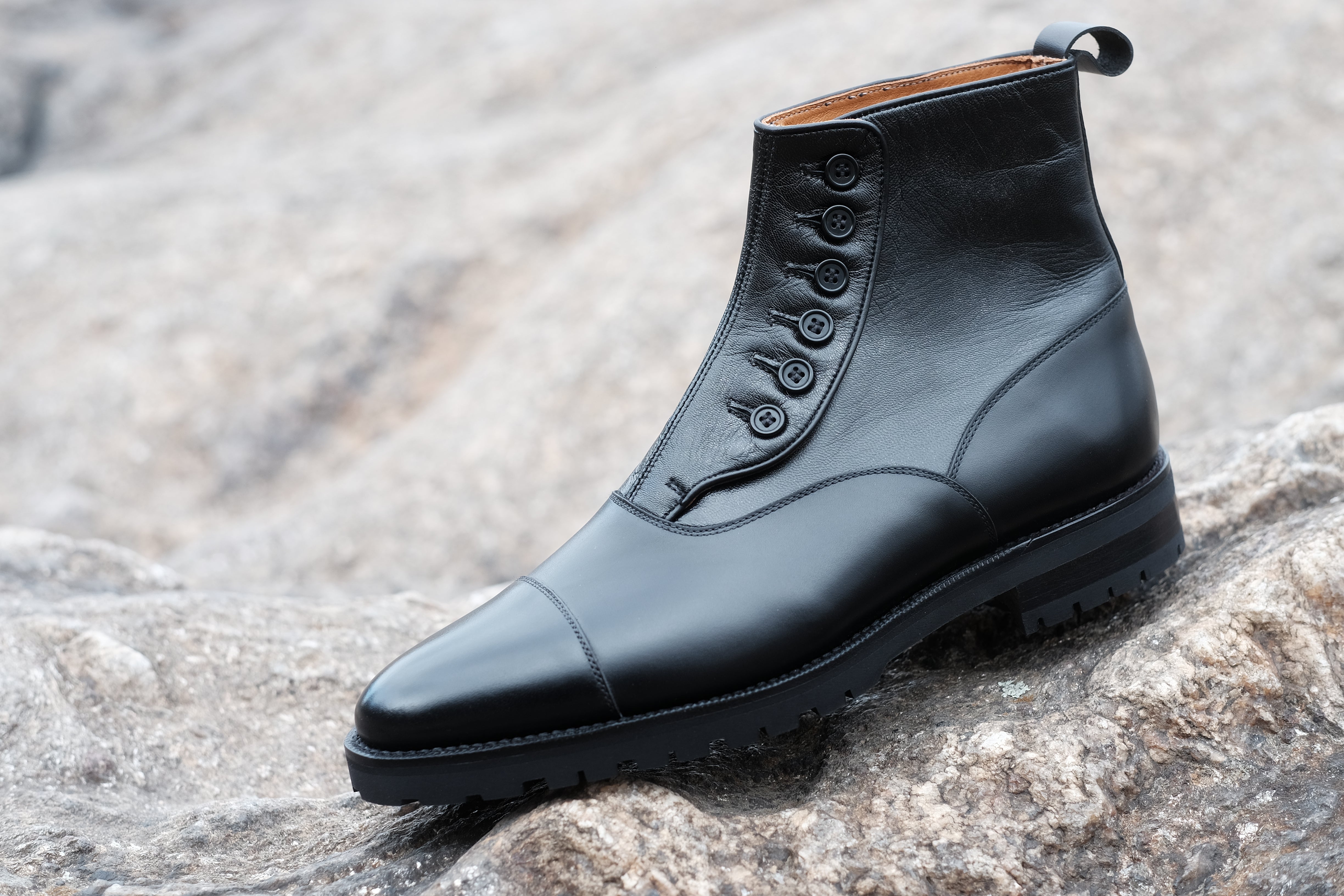 Bellevue MTO Black Calf/Black Soft Calf TMG Last Commando Sole