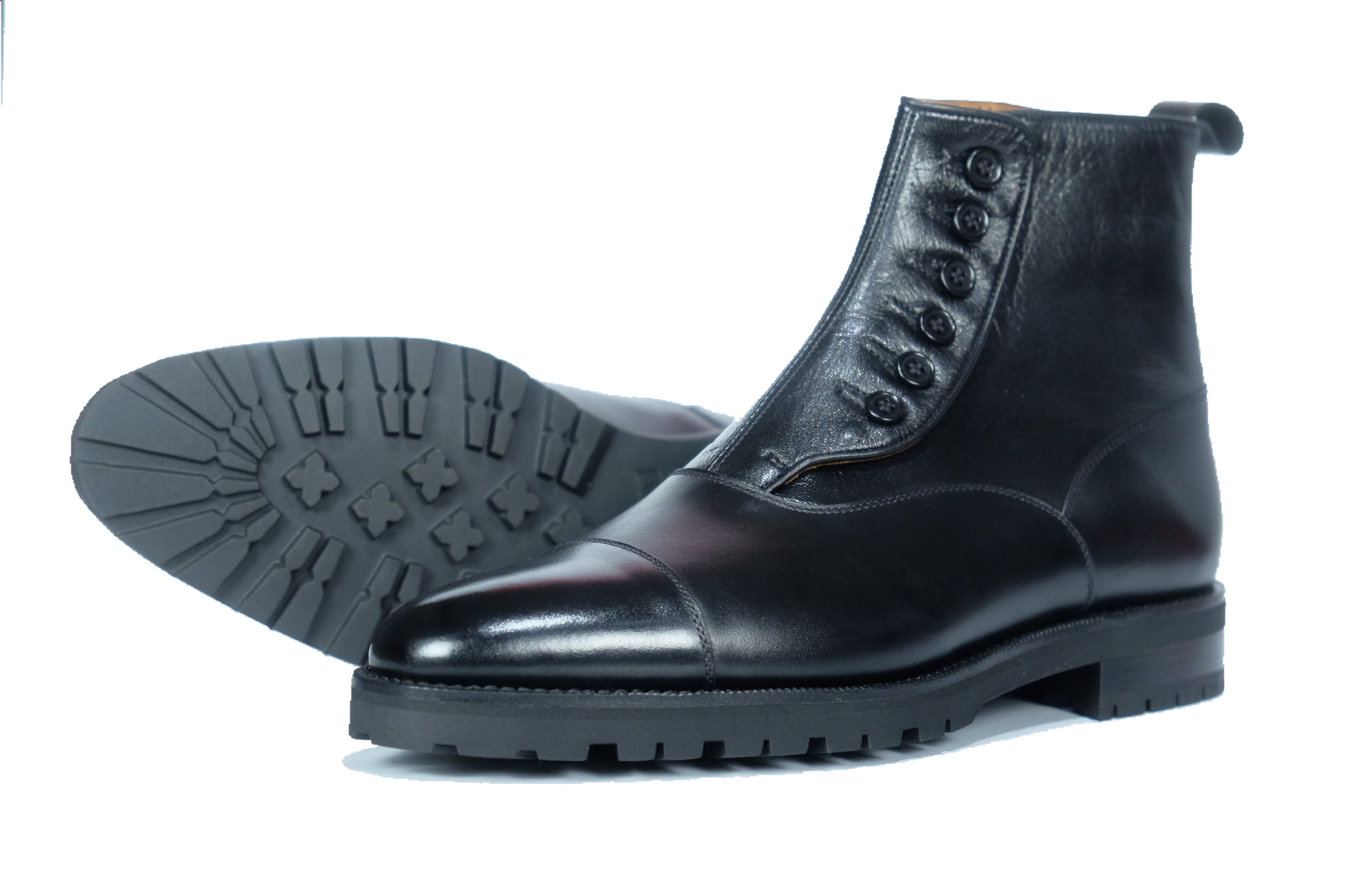 Bellevue MTO Black Calf/Black Soft Calf TMG Last Commando Sole