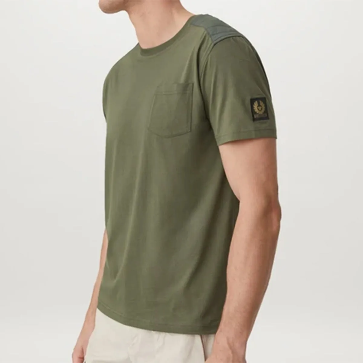 Belstaff - Racing T-Shirt in Pewter Green