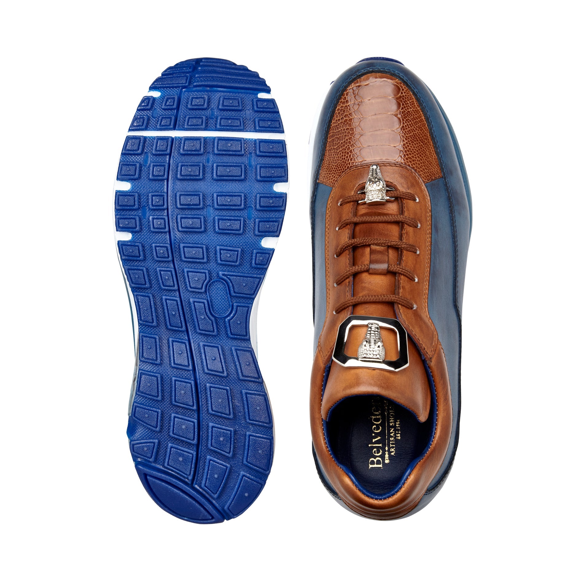 Belvedere Flash Sneaker - Antique Blue Safari/Antique Almond - E01