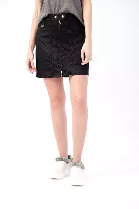 Biker Mini Skirt - Zebra Print