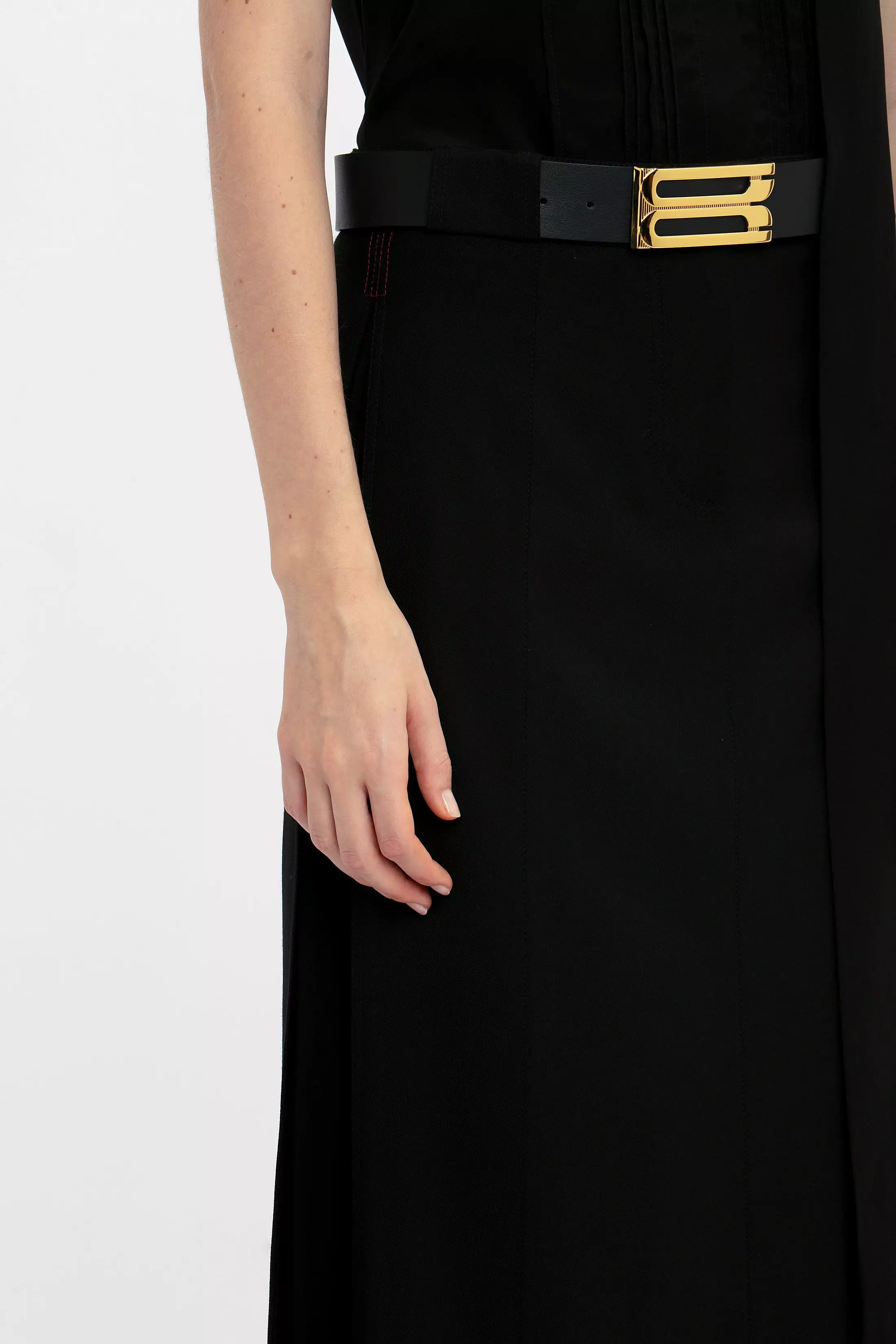 Black Floor-Length Skirt - Customized Design