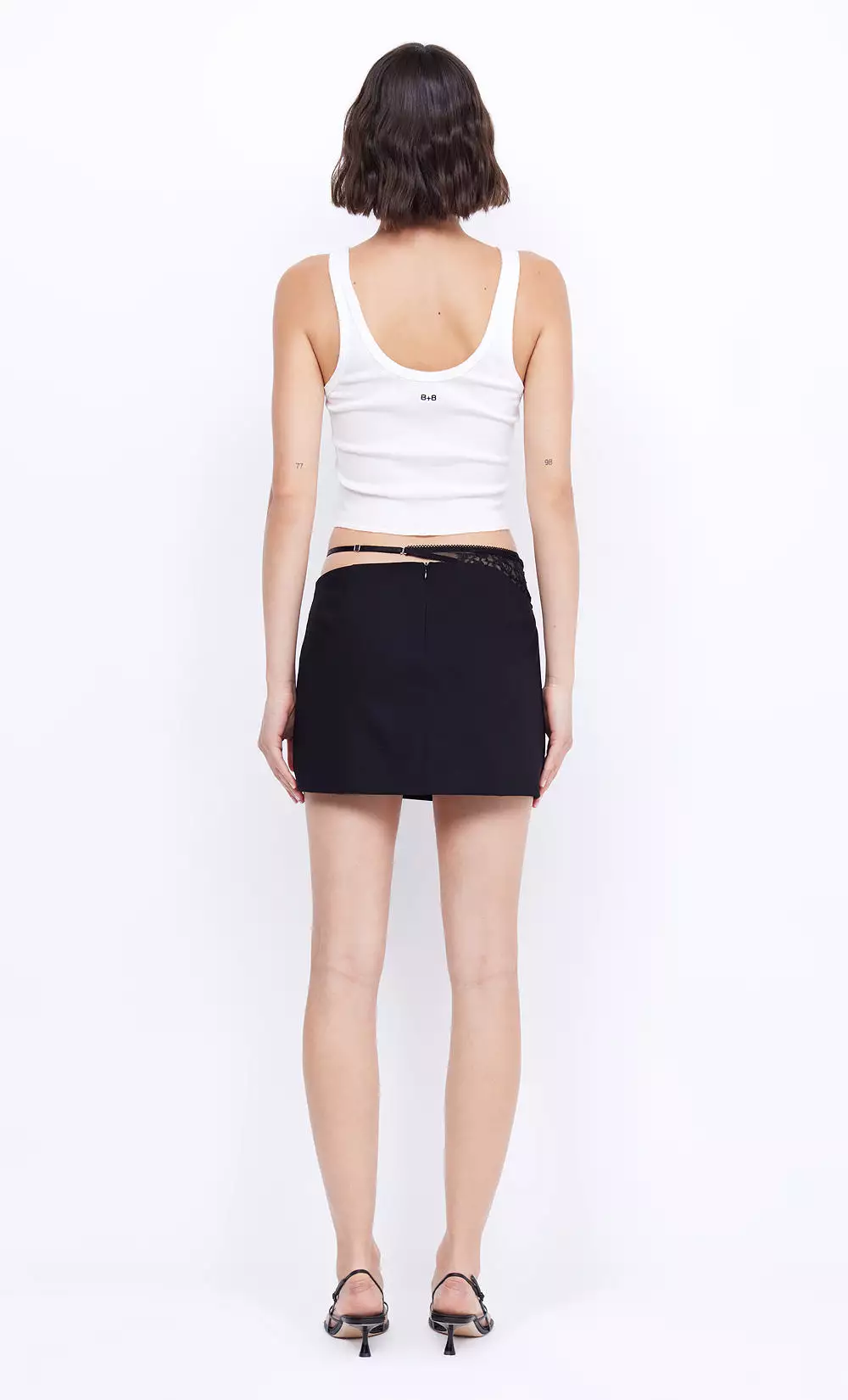 Black Laure Mini Skirt.