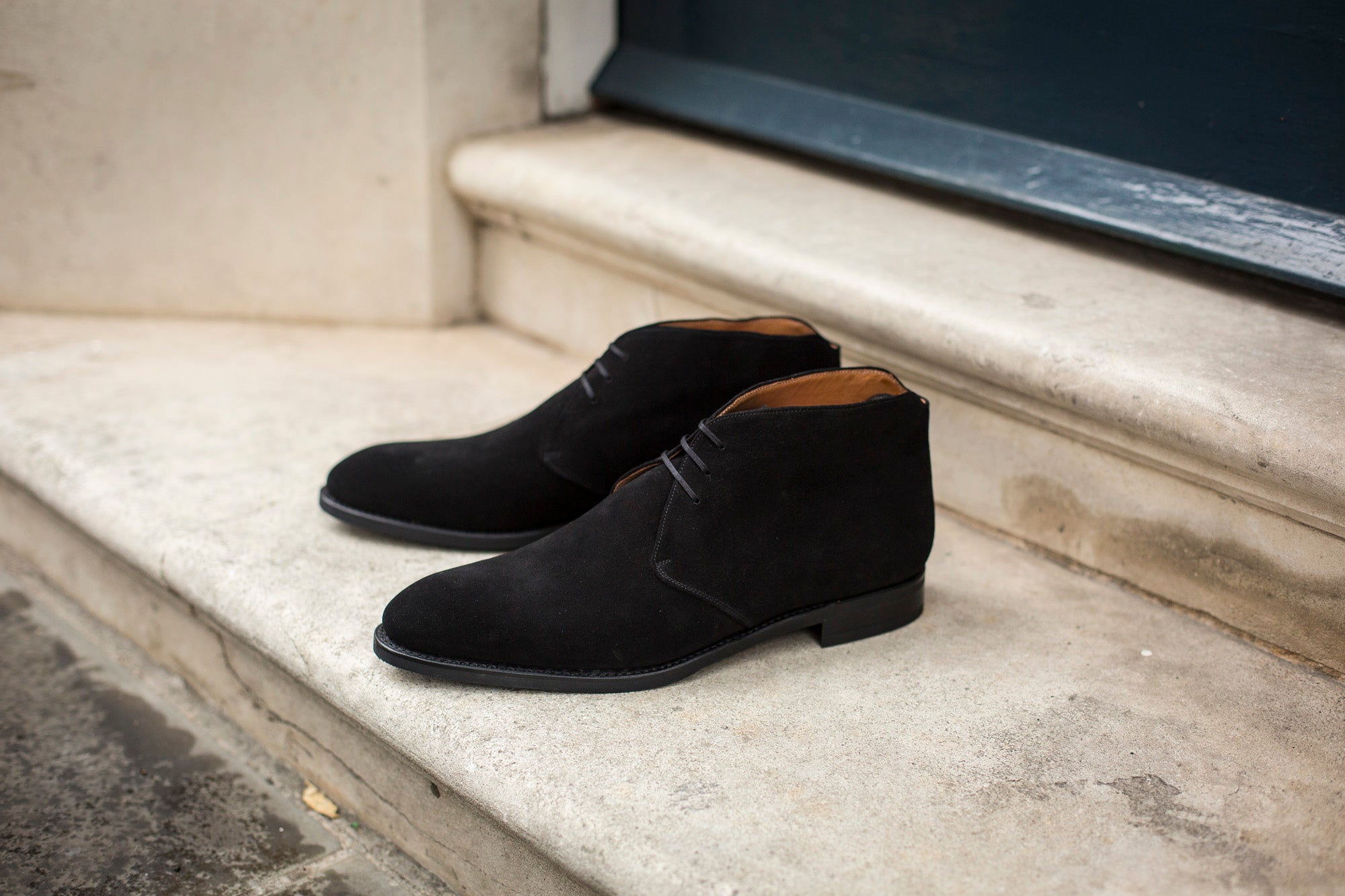 Black Suede Ballard MTO Shoes - NGT Last - Single Leather Sole - Order Now!