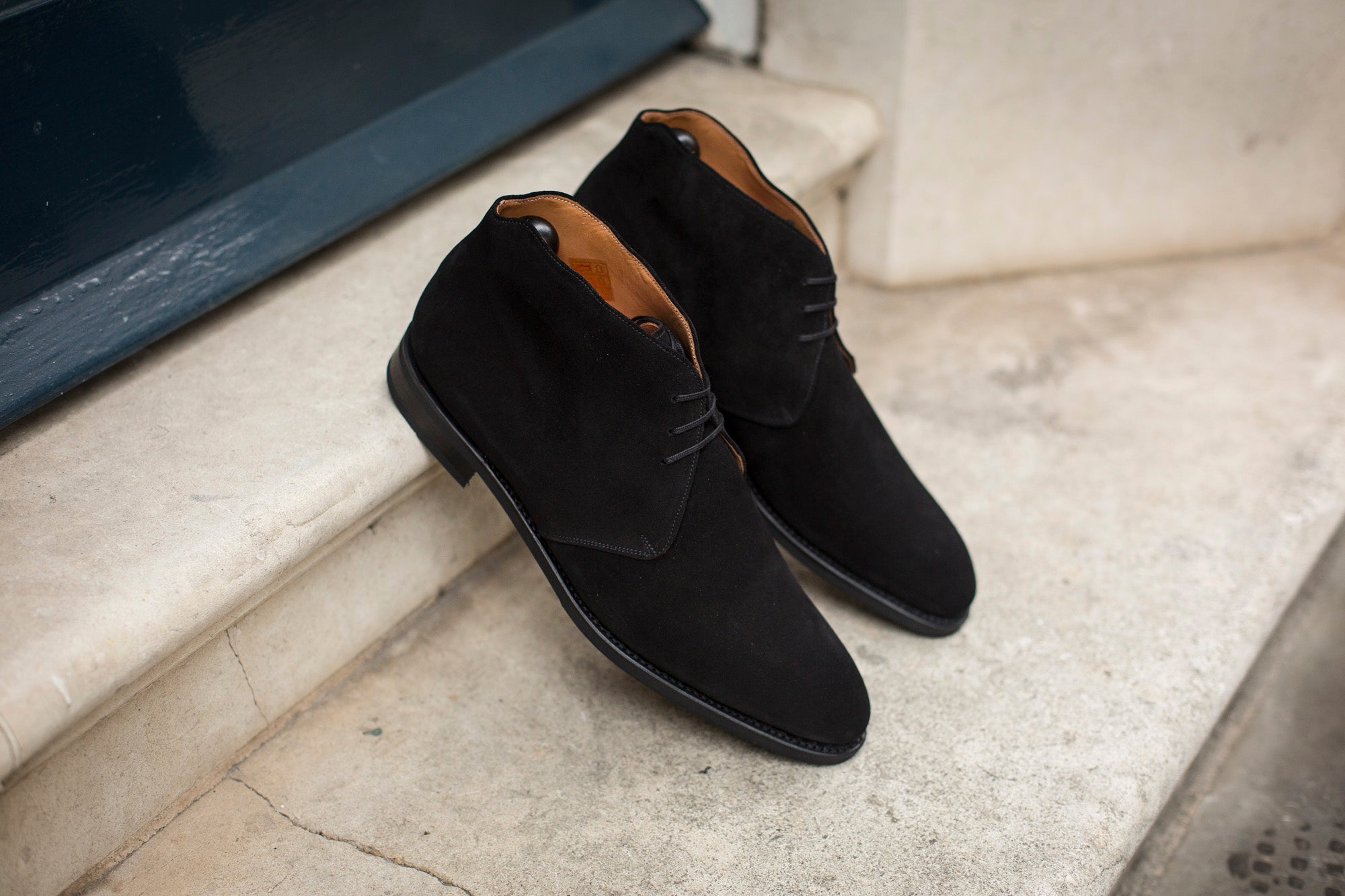 Black Suede Ballard MTO Shoes - NGT Last - Single Leather Sole - Order Now!