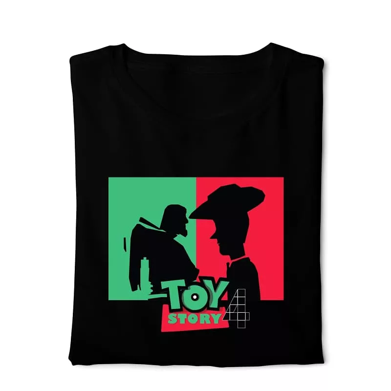 Black Toy Story 4 T-shirt - Digital Graphics - Basic