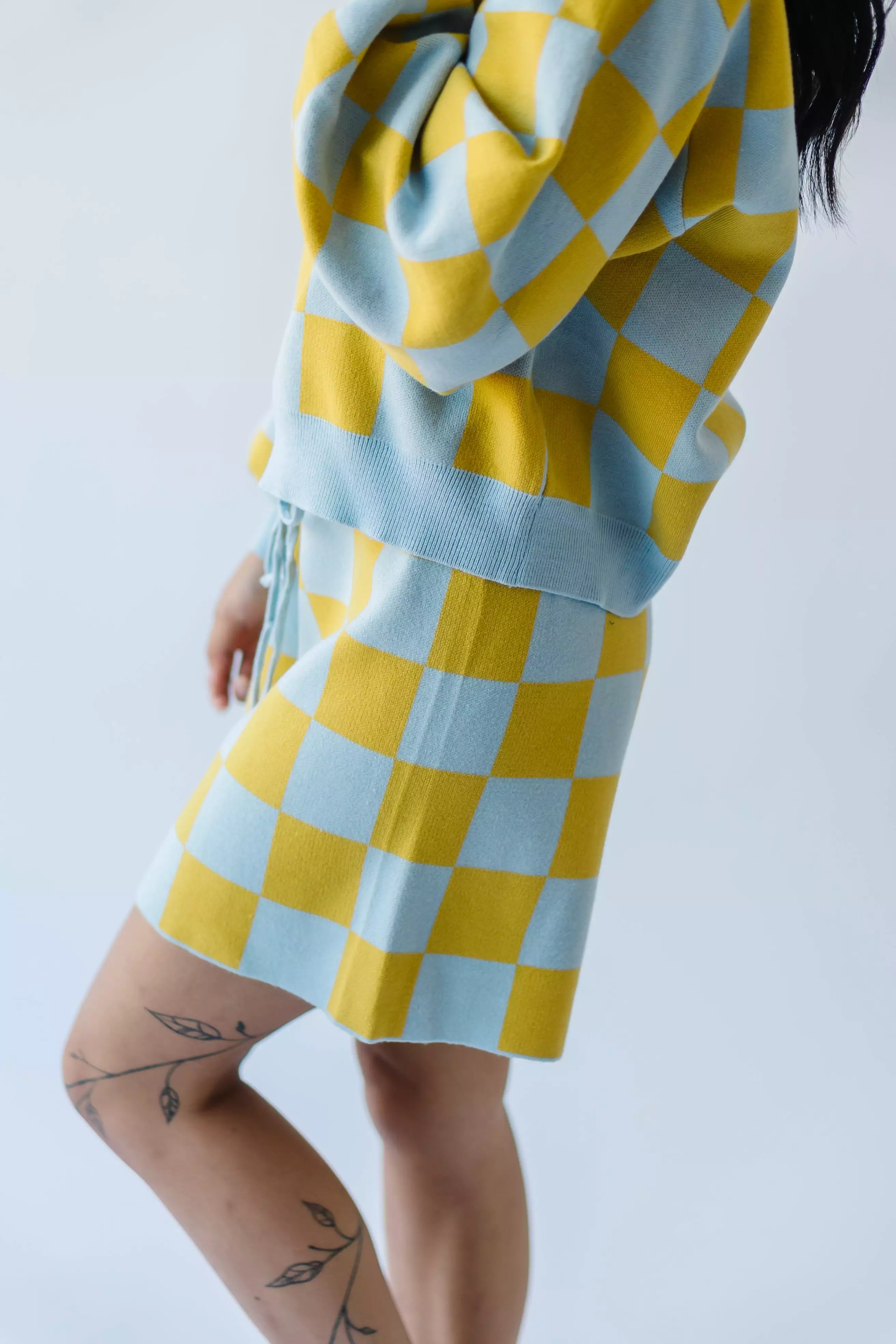 Blue + Yellow Roanoke Checkered Shorts