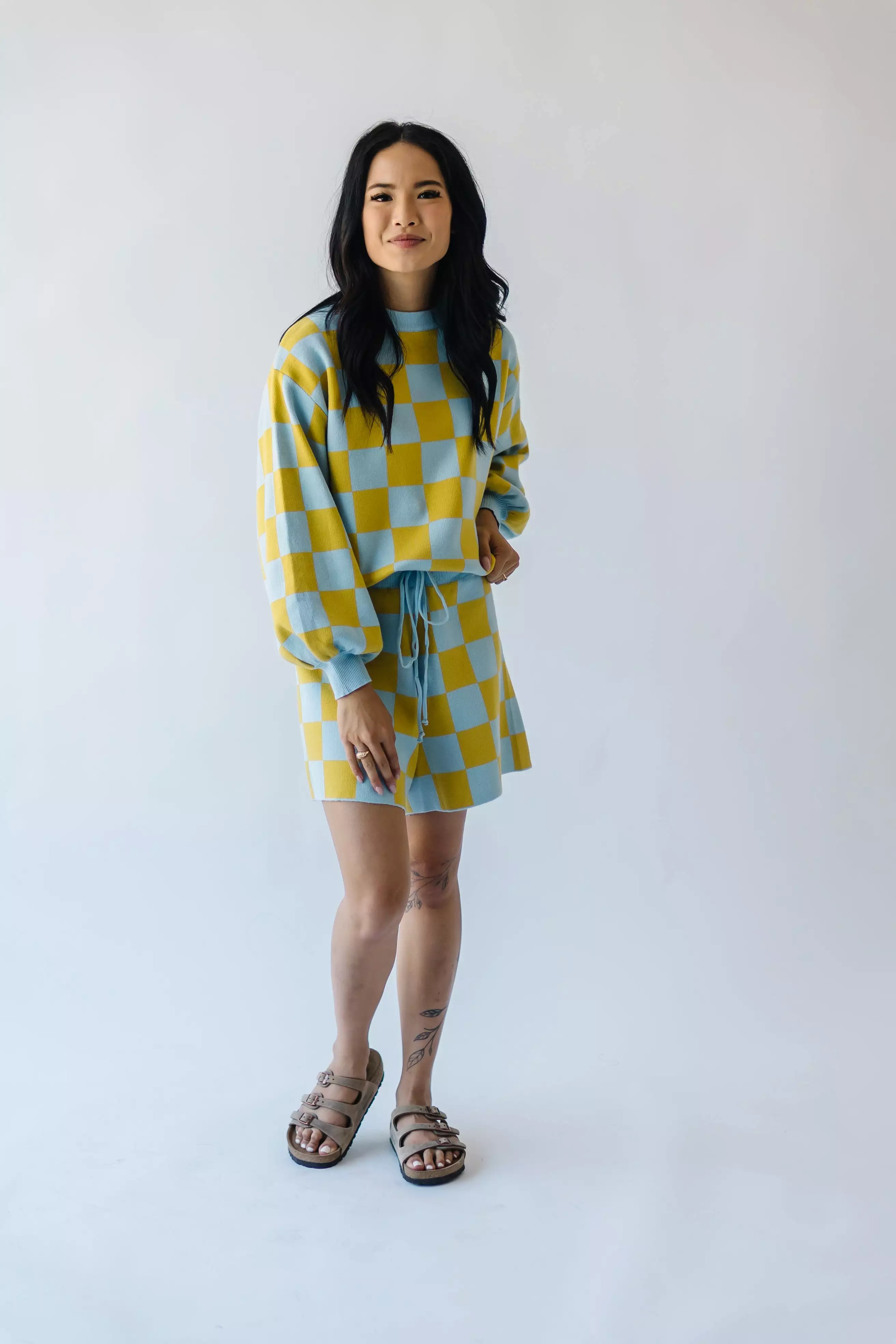 Blue + Yellow Roanoke Checkered Shorts