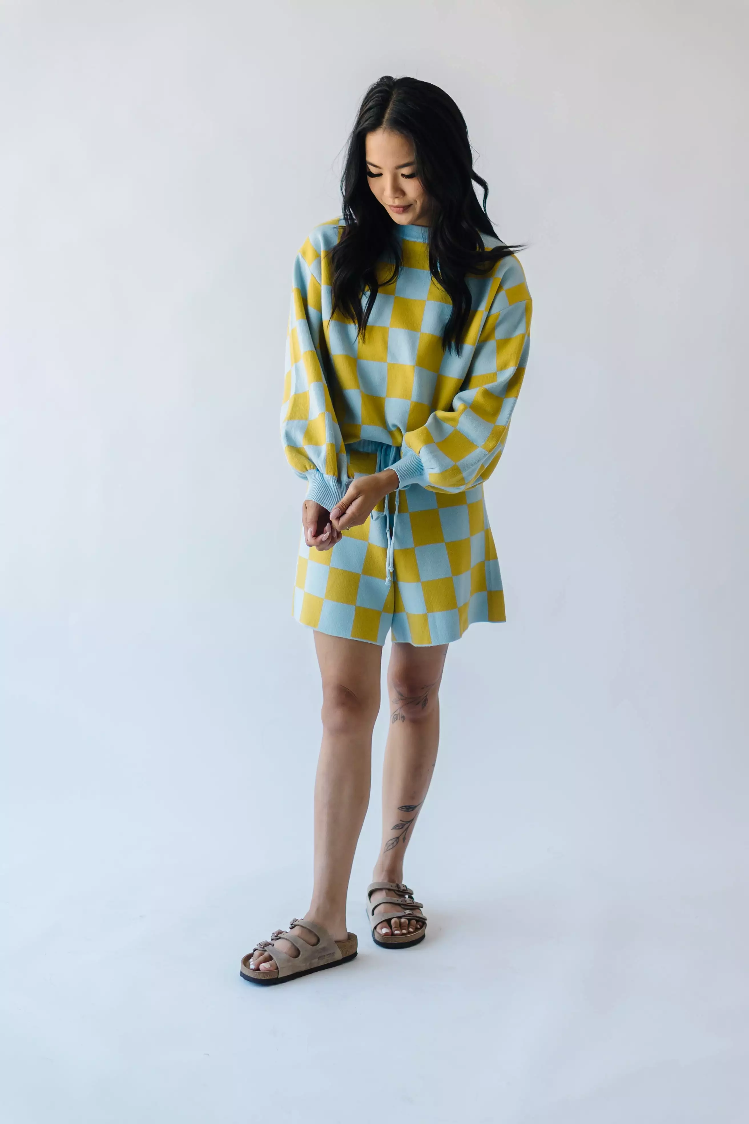 Blue + Yellow Roanoke Checkered Shorts