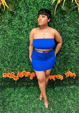 Blue Jada 2 Piece Skirt Set