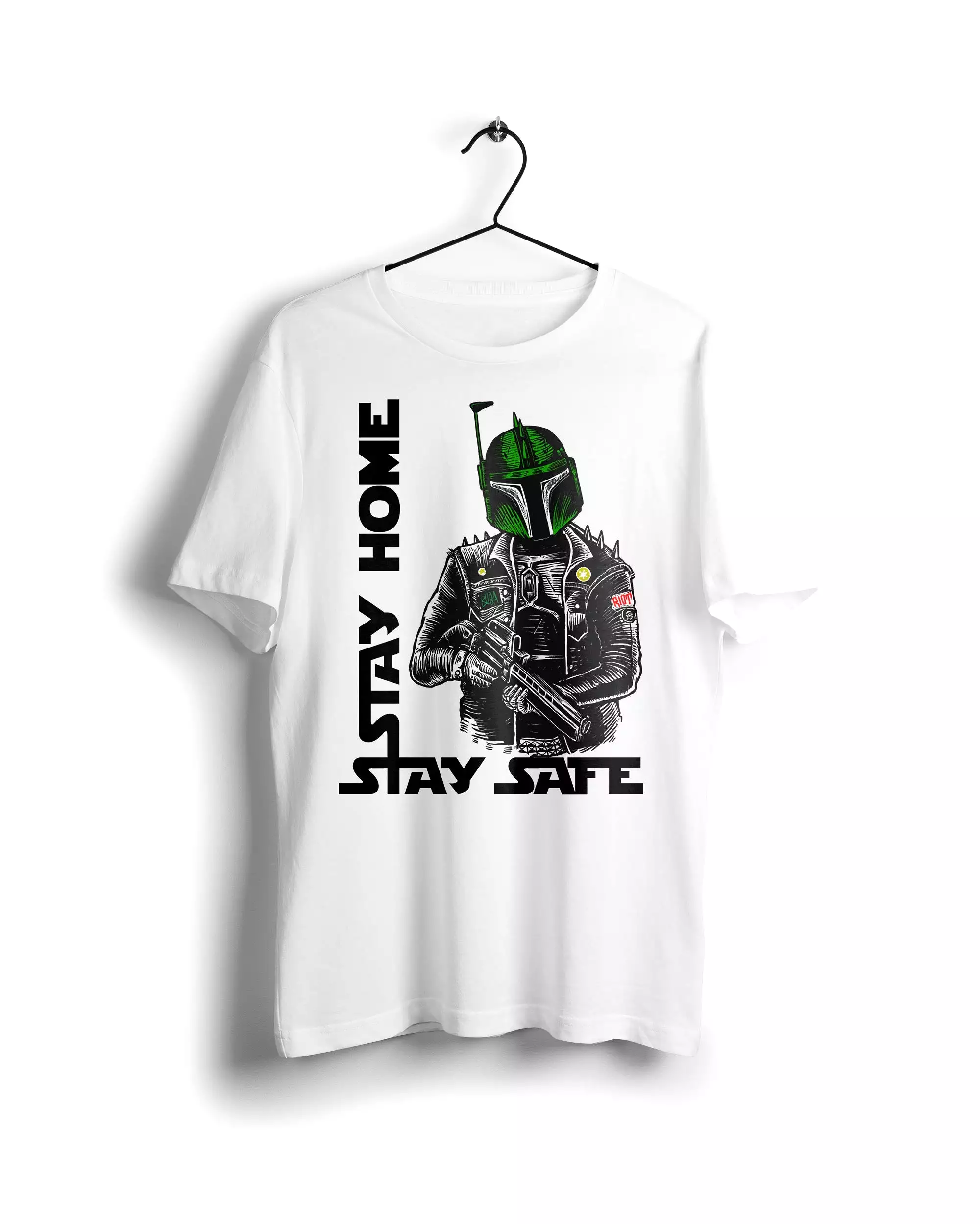 Boba Star wars Coronavirus Fight - Basic T-shirt White