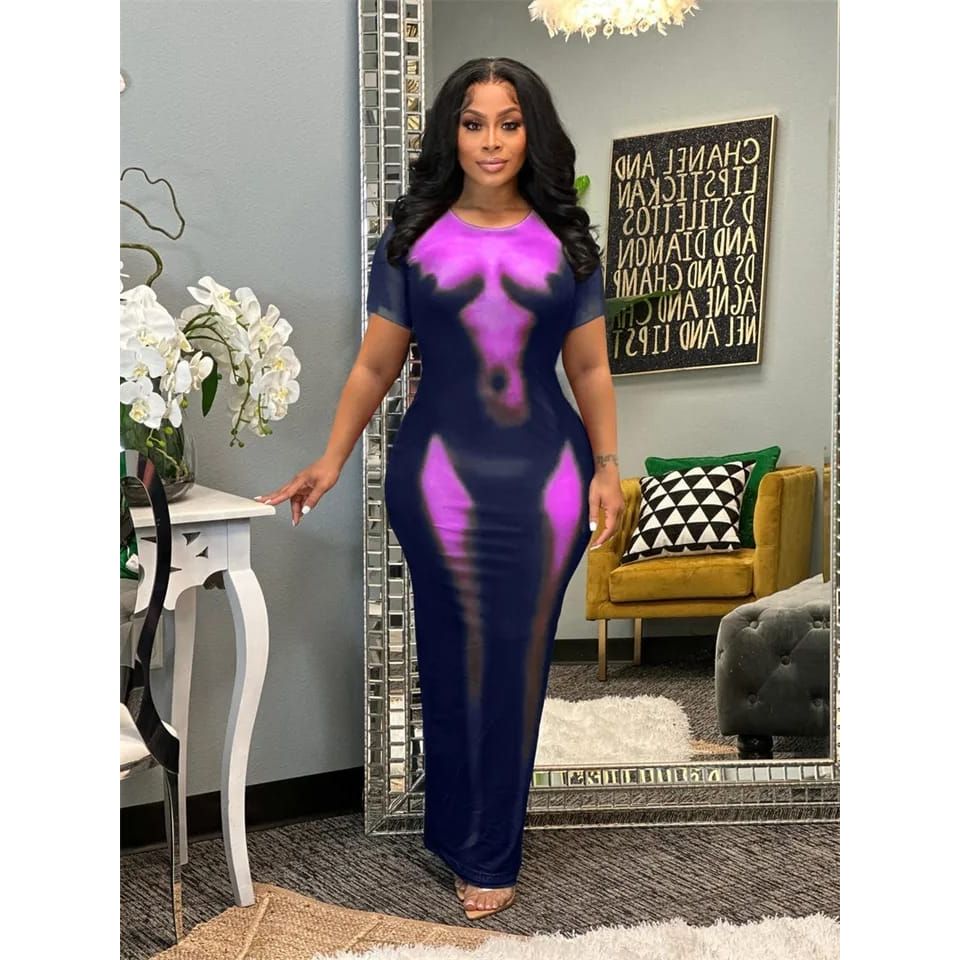 Bodycon dress round neck