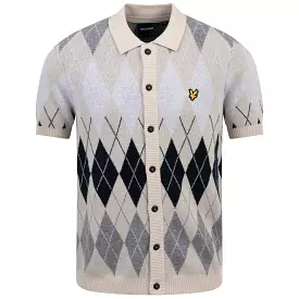 British Argyle Knitted Polo Cover - AW23