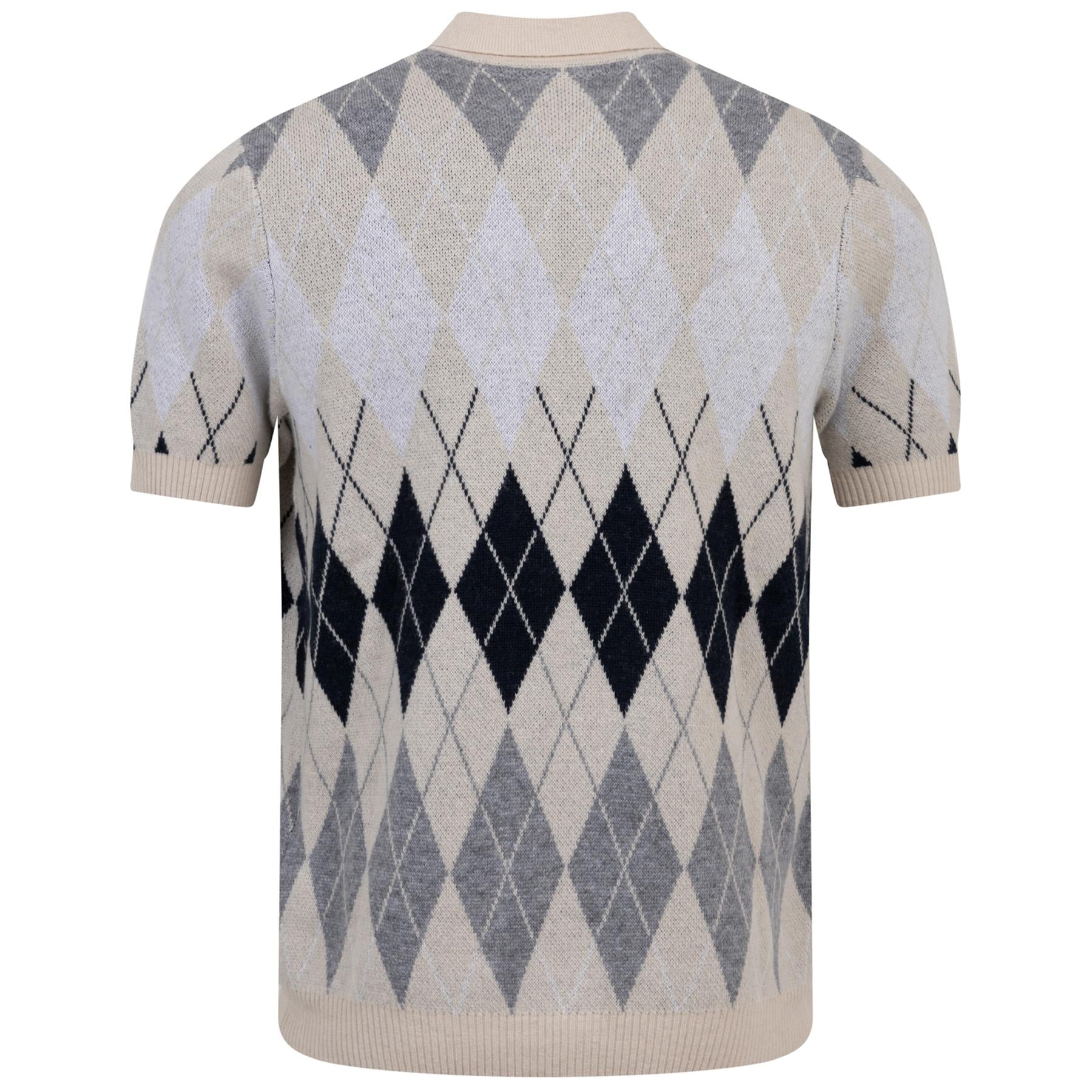 British Argyle Knitted Polo Cover - AW23