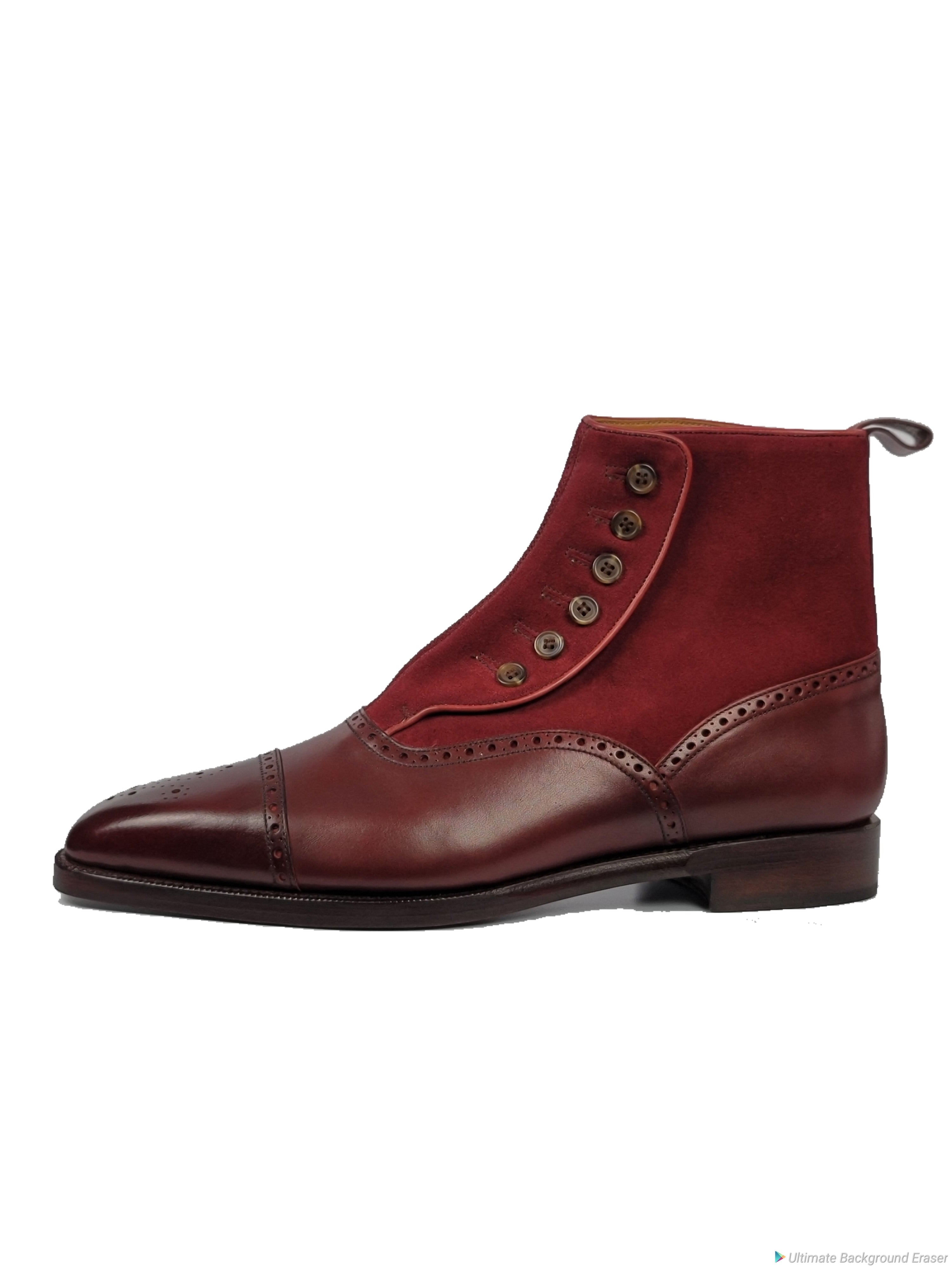 Broadview - MTO - Burgundy Calf/Burgundy Suede - TMG Last - Single Leather Sole (Google SEO: Broadview MTO Burgundy Calf Burgund