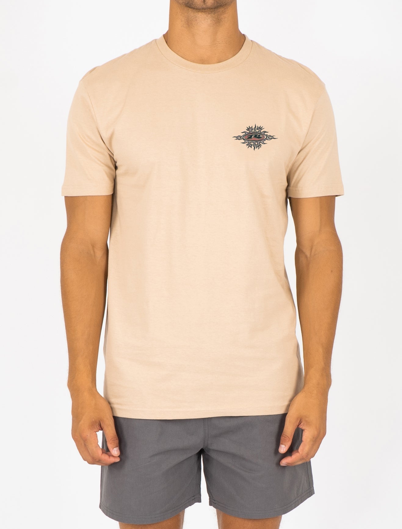 Bruizer Sand Short Sleeve Tee for Men