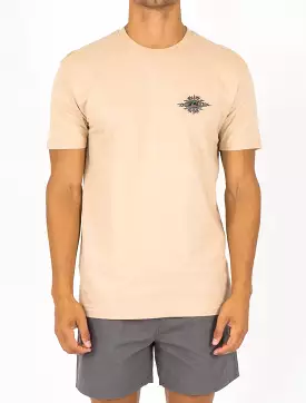 Bruizer Sand Short Sleeve Tee for Men