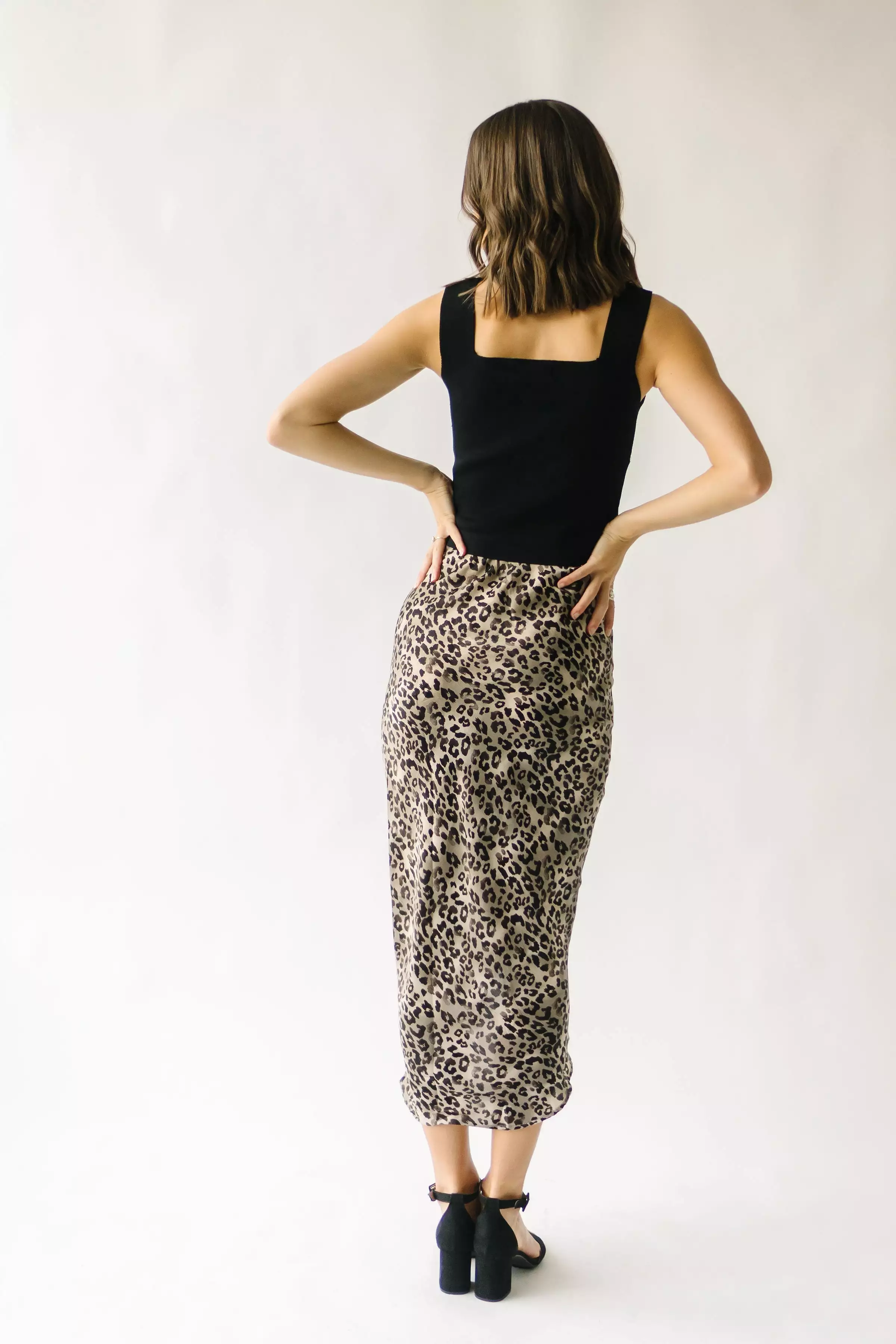 Camden Leopard Ruched Skirt