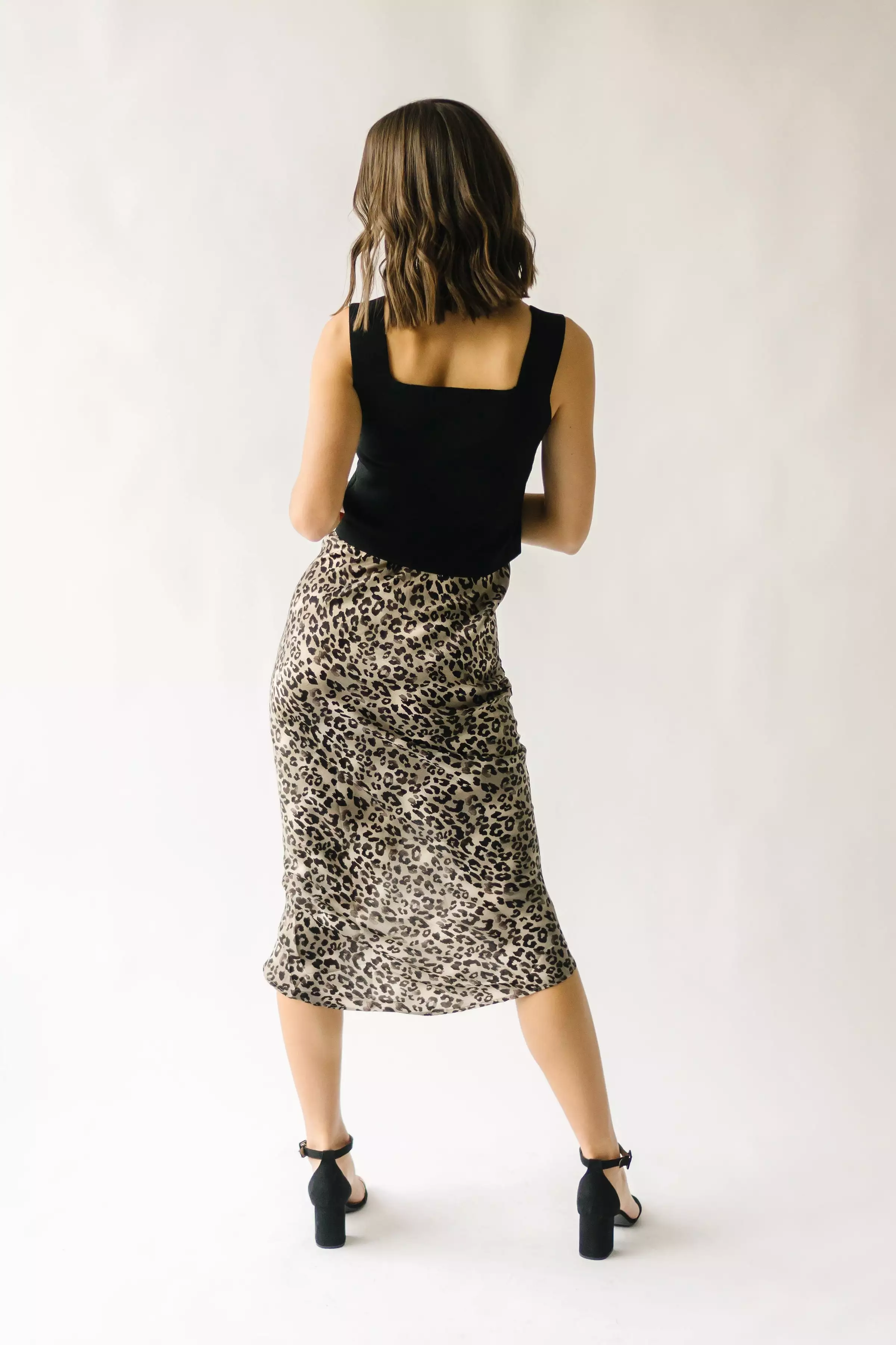 Camden Leopard Ruched Skirt