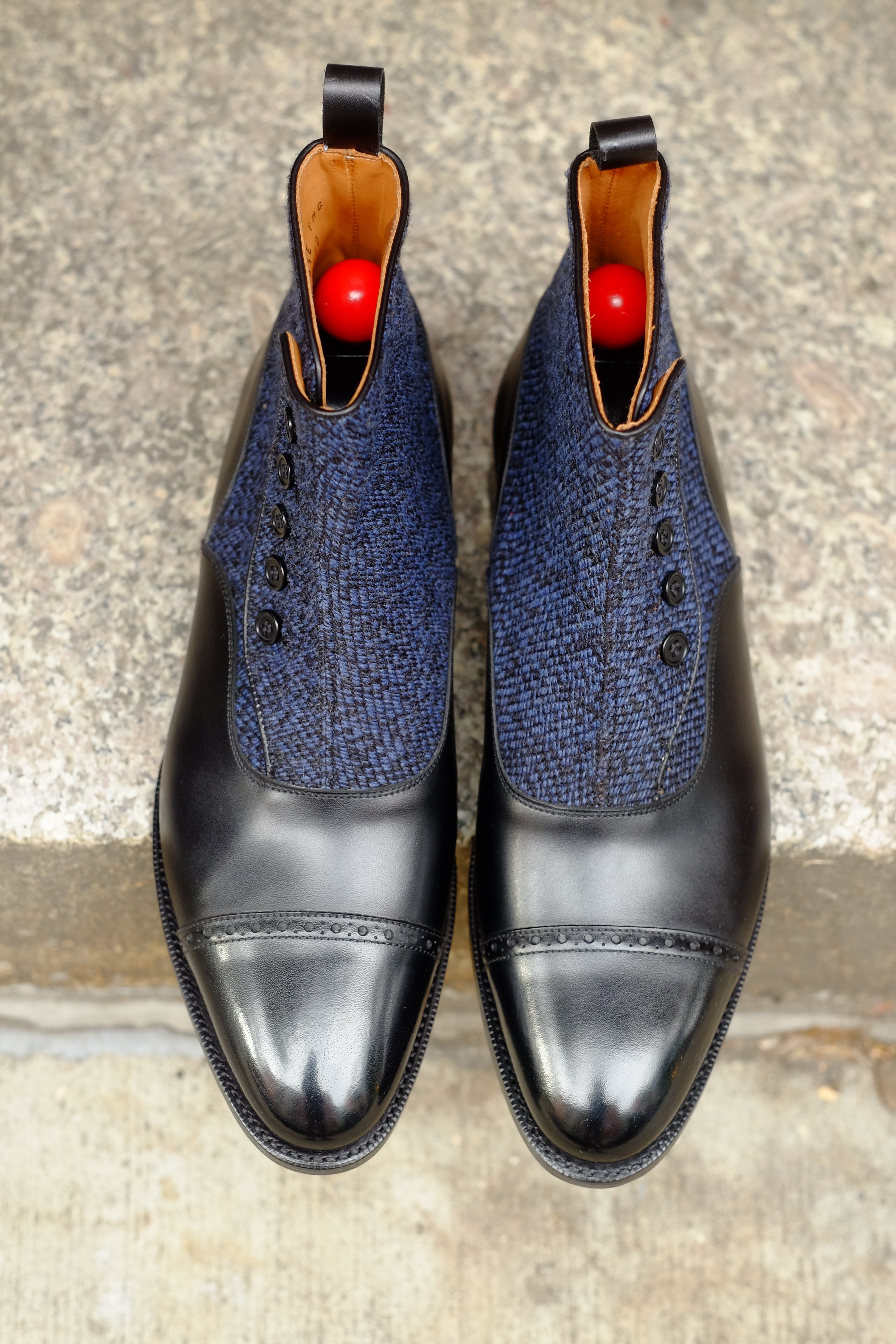 Carkeek MTO Black Calf Blue Poulsbo TMG Last Single Leather Sole