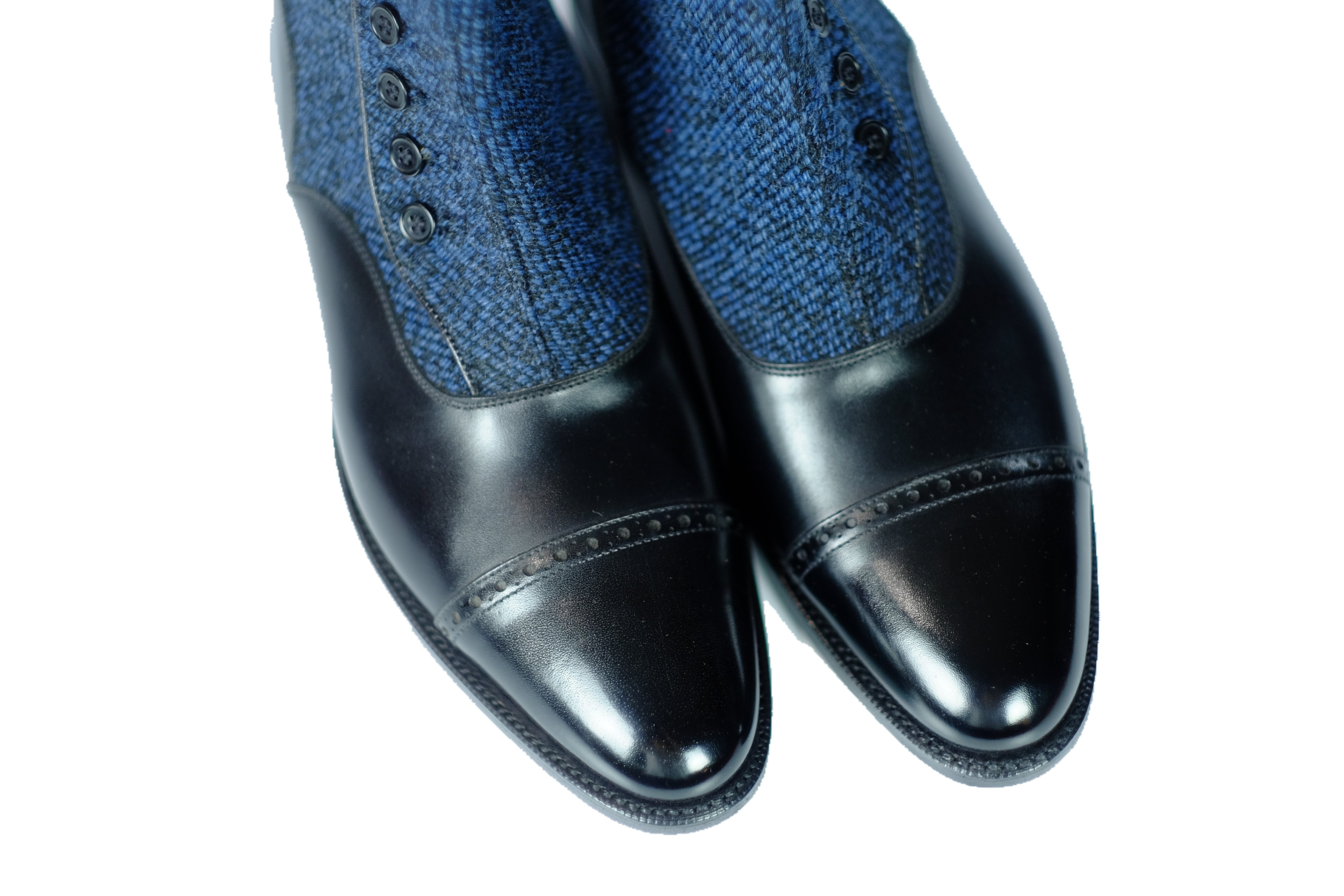 Carkeek MTO Black Calf Blue Poulsbo TMG Last Single Leather Sole