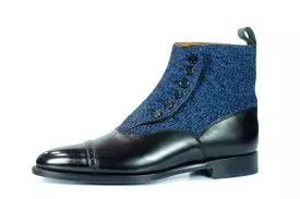 Carkeek MTO Black Calf Blue Poulsbo TMG Last Single Leather Sole