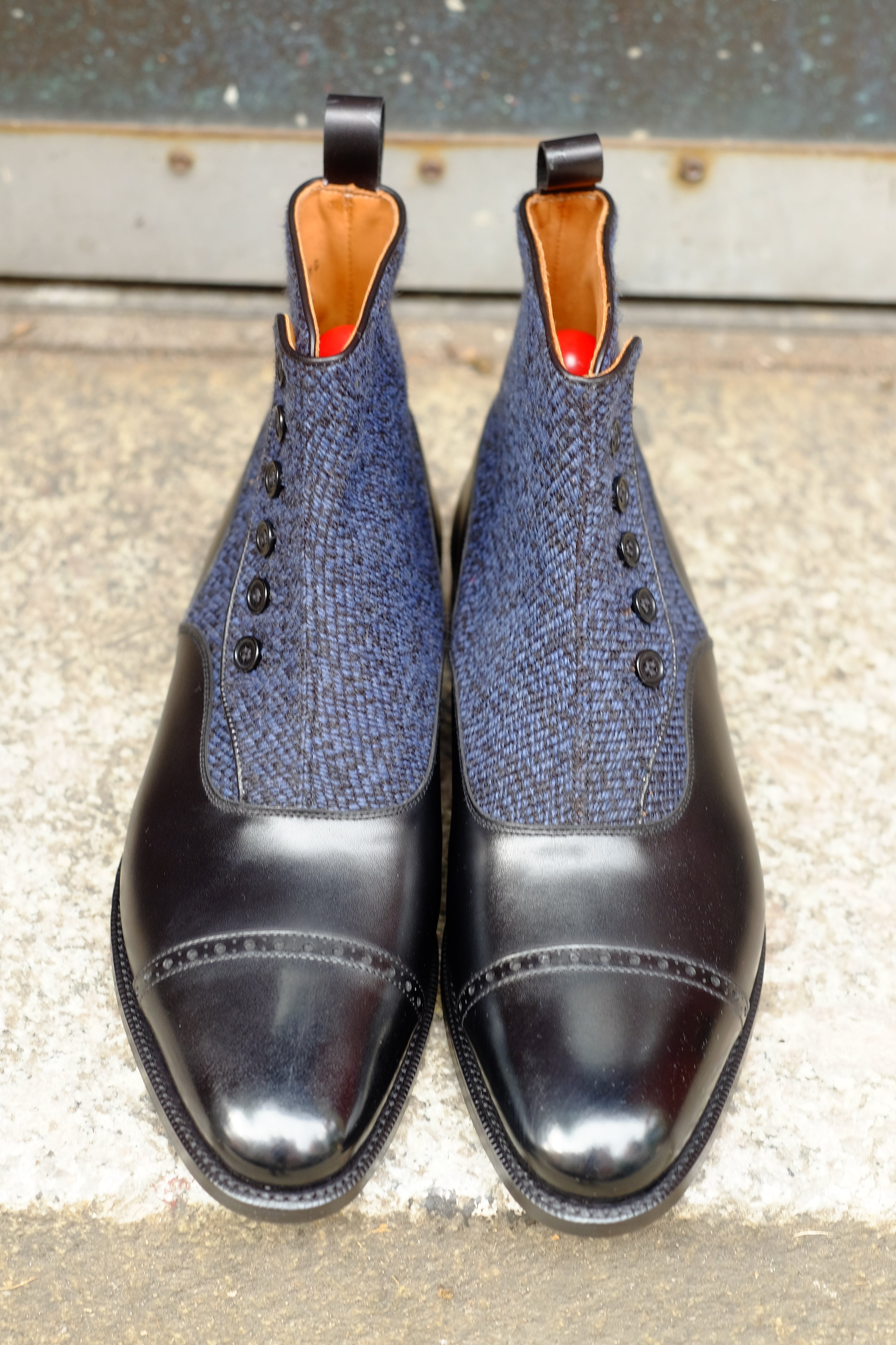 Carkeek MTO Black Calf Blue Poulsbo TMG Last Single Leather Sole