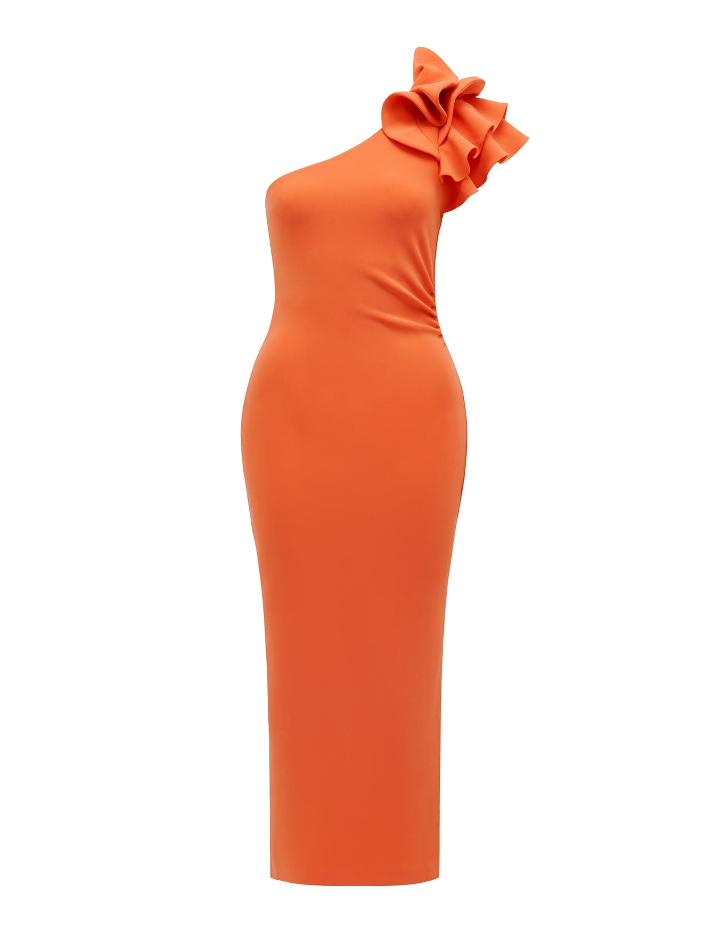 Celeste Ruffle One Shoulder Bodycon Dress