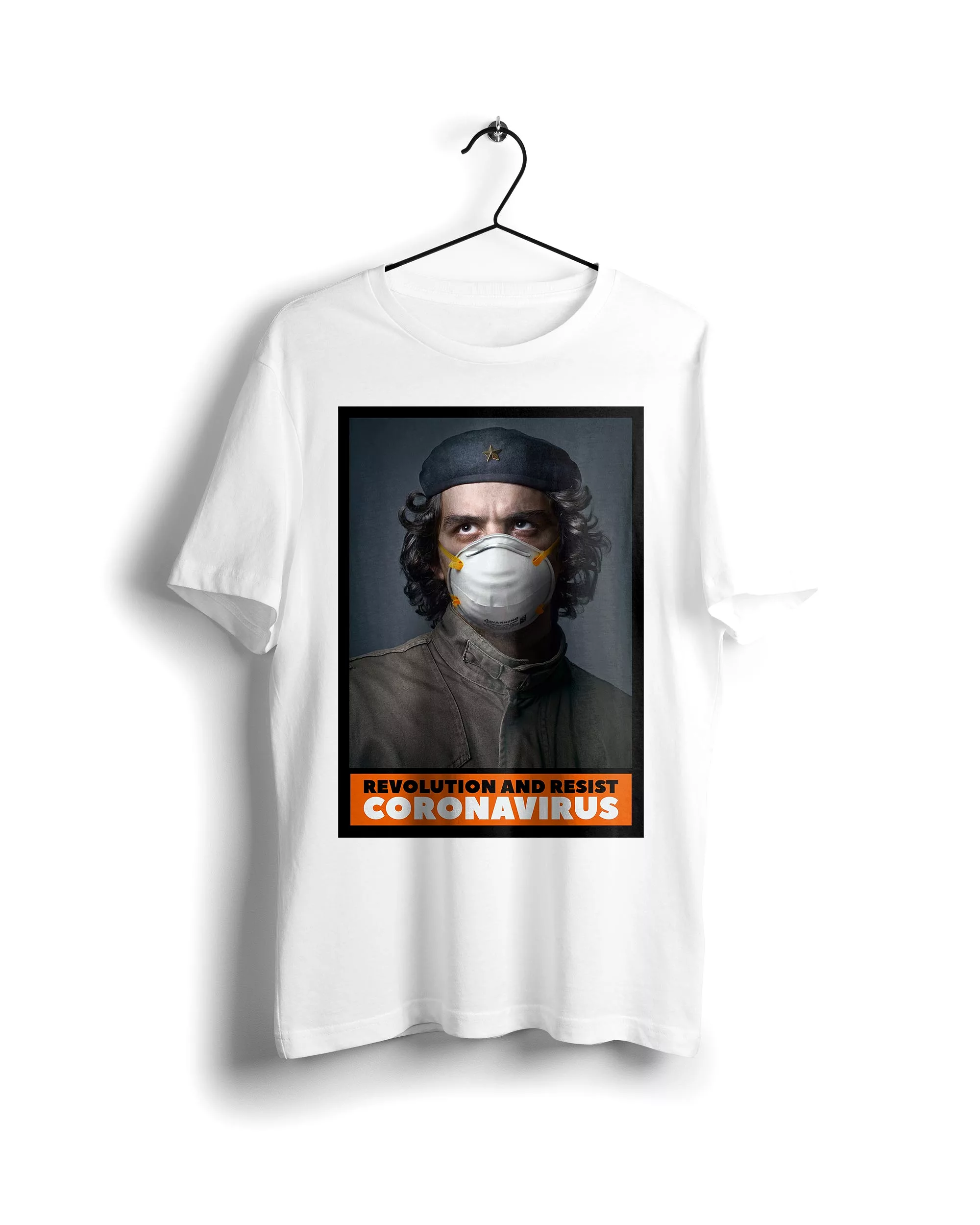 Che Guevara Corona Resistance T-shirt - White.