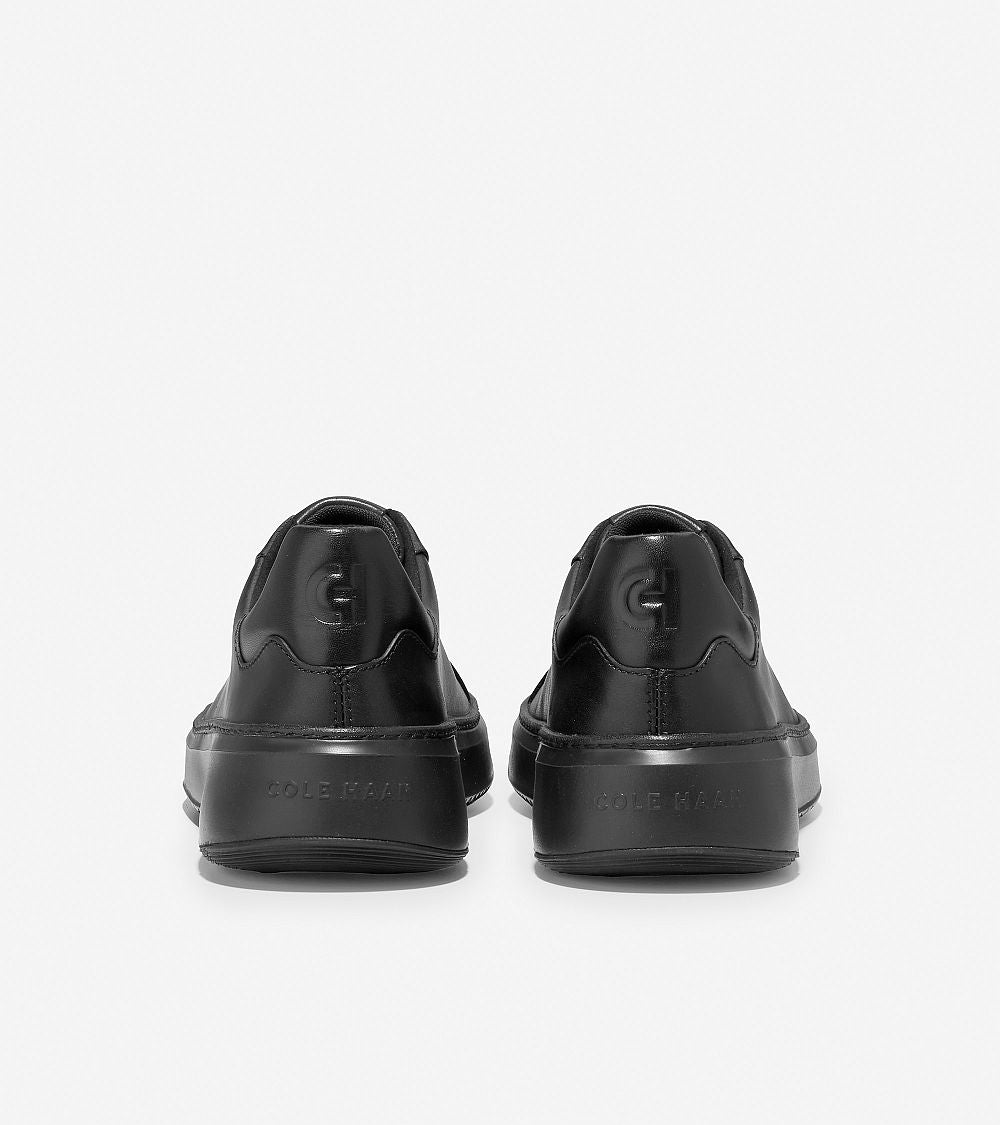 Cole Haan black leather Grandpro Topspin sneaker