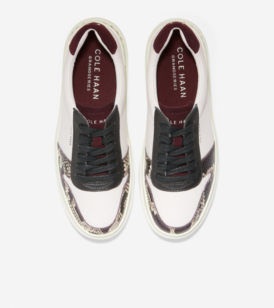 Cole Haan Rally Court Sneaker Black Garnet.