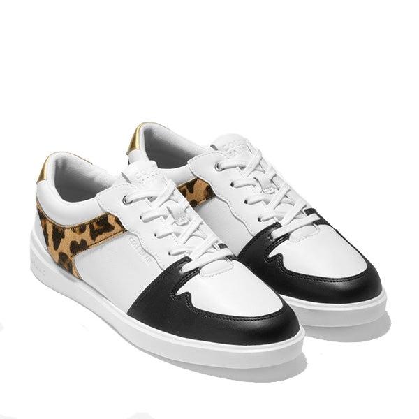 Cole Haan White Leopard Tennis Sneaker