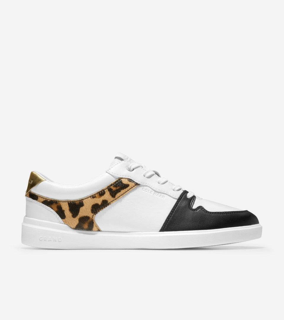 Cole Haan White Leopard Tennis Sneaker