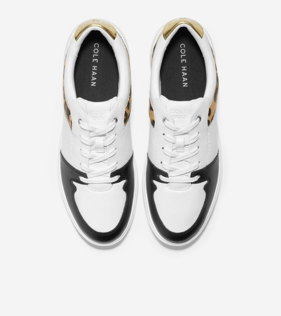 Cole Haan White Leopard Tennis Sneaker