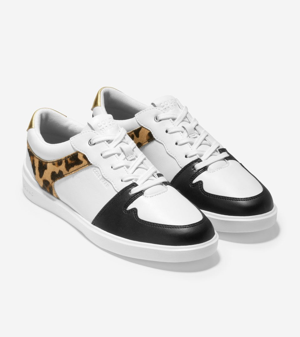 Cole Haan White Leopard Tennis Sneaker