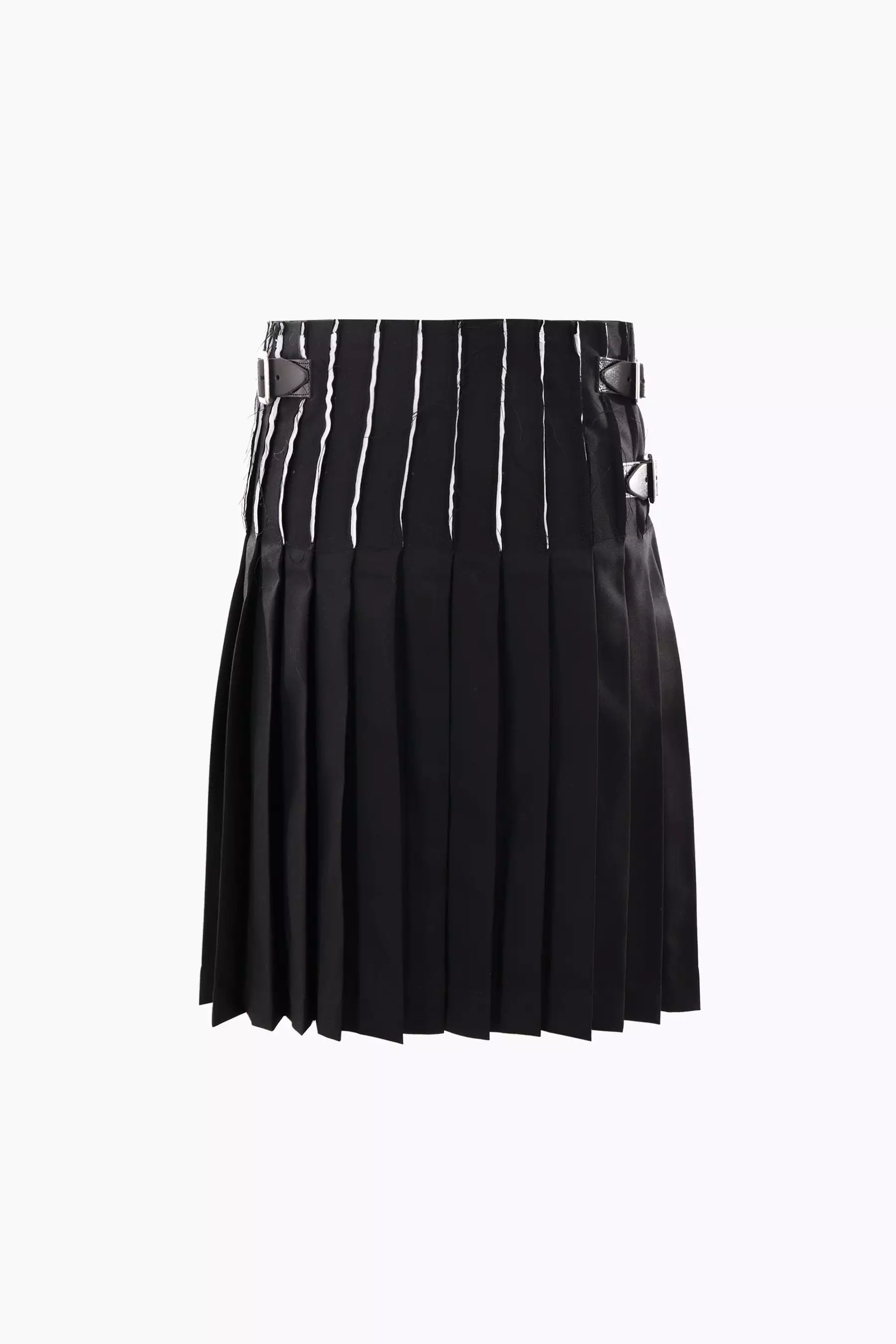 Cut Classic Kilt skirt, pleated, wool and cotton