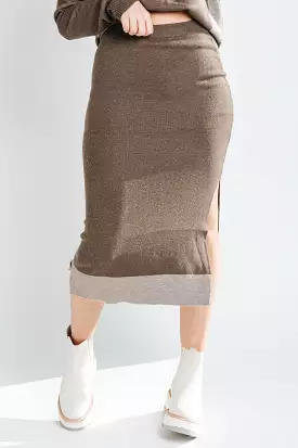 Dark Brown Dale Sweater Skirt