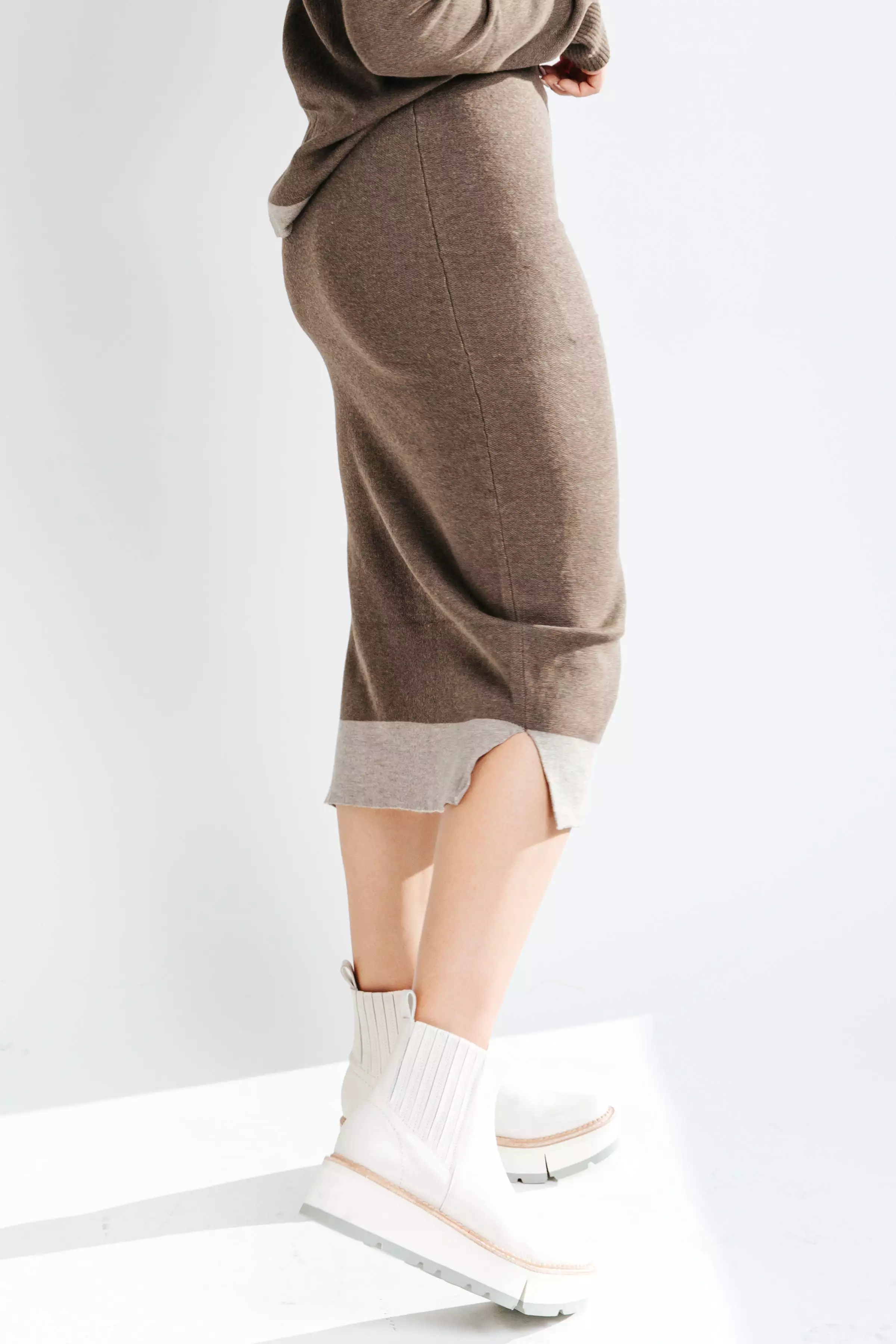 Dark Brown Dale Sweater Skirt