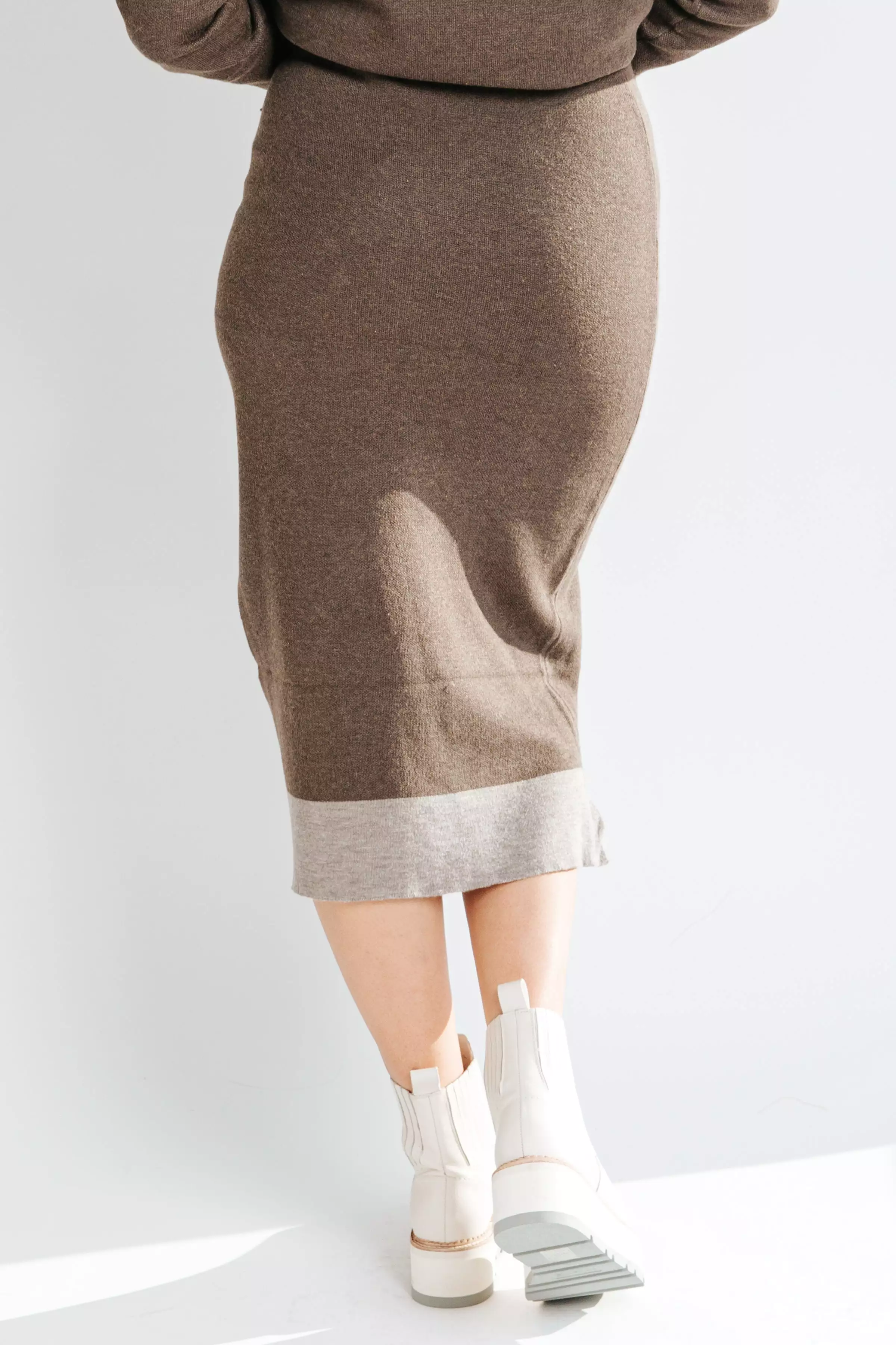 Dark Brown Dale Sweater Skirt