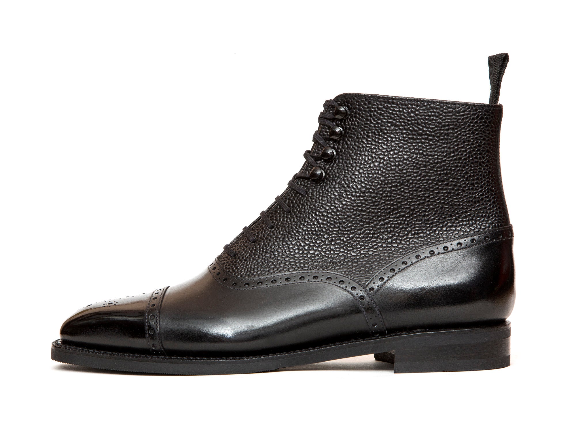 David MTO Black Calf Black Country Calf LPB Last City Rubber Sole - Shop Now