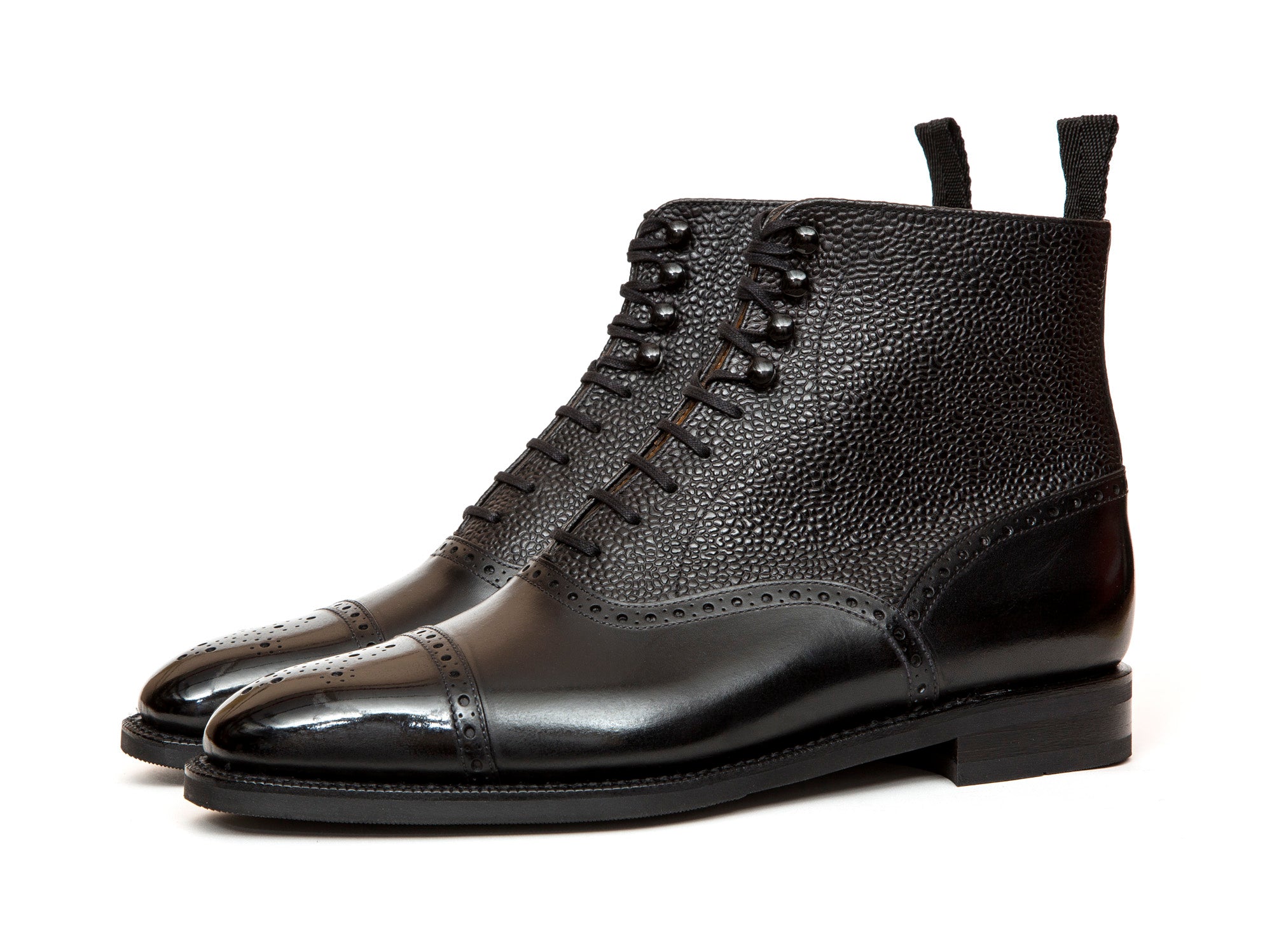 David MTO Black Calf Black Country Calf LPB Last City Rubber Sole - Shop Now