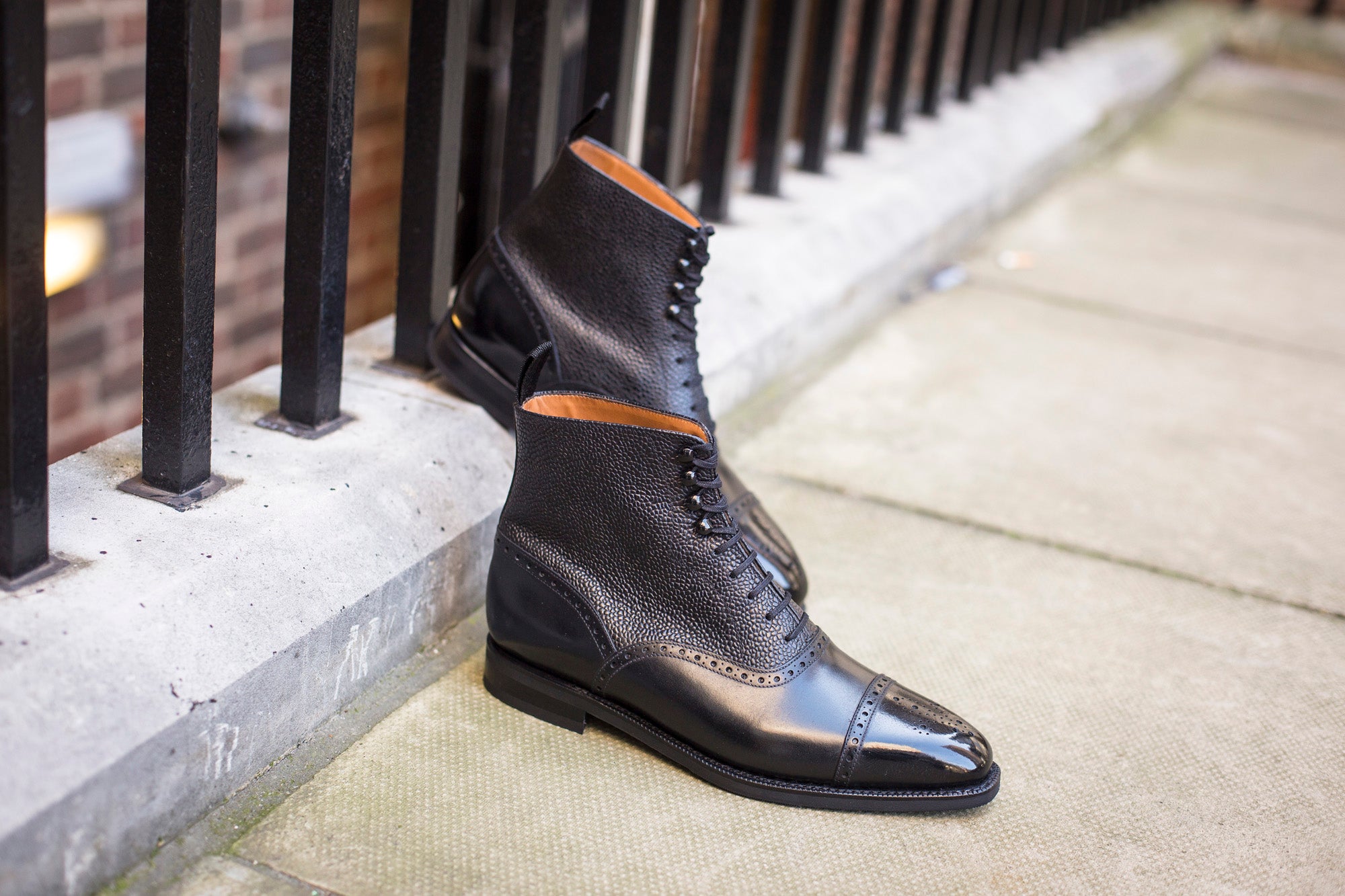 David MTO Black Calf Black Country Calf LPB Last City Rubber Sole - Shop Now