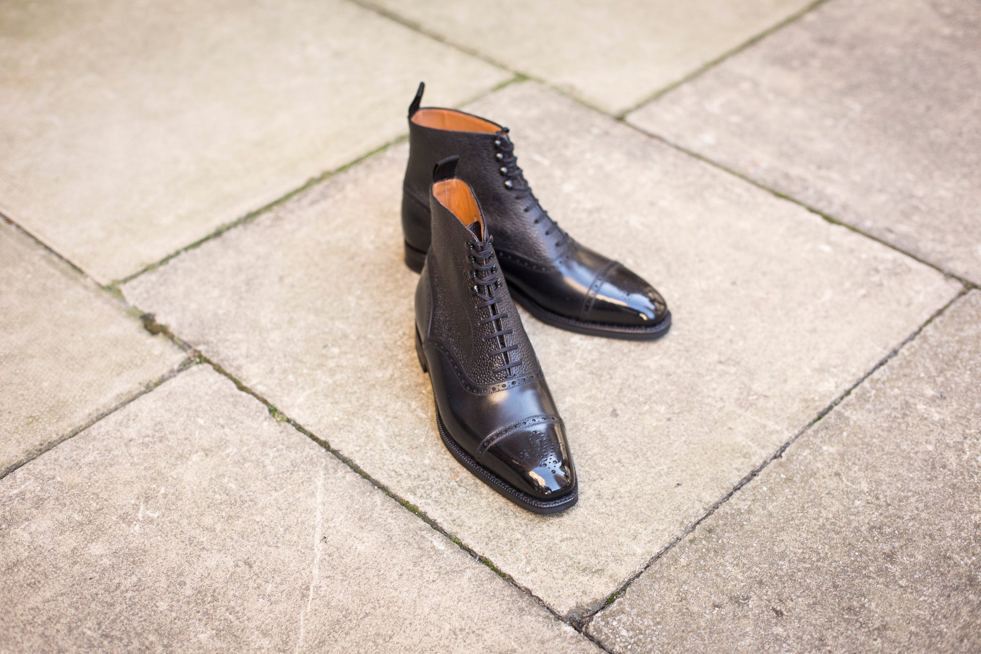 David MTO Black Calf Black Country Calf LPB Last City Rubber Sole - Shop Now