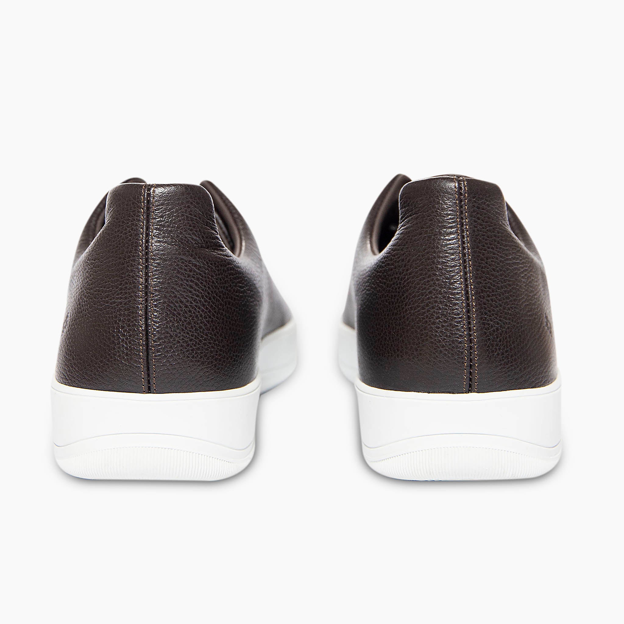 Dermot calfskin leather sneaker - testa di moro