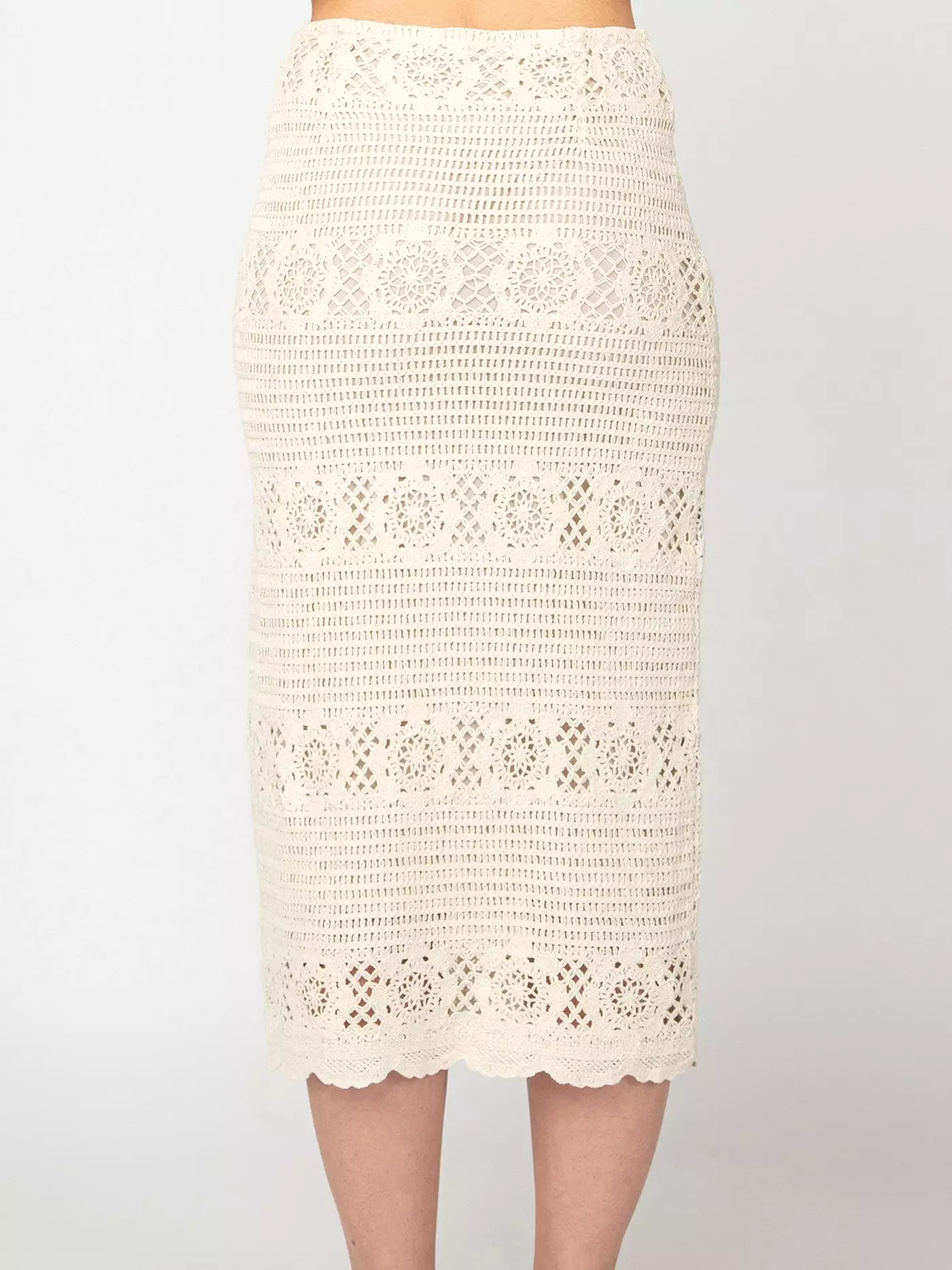 DEX Crochet Long Sleeve Top and Midi Skirt Set - Shop Now