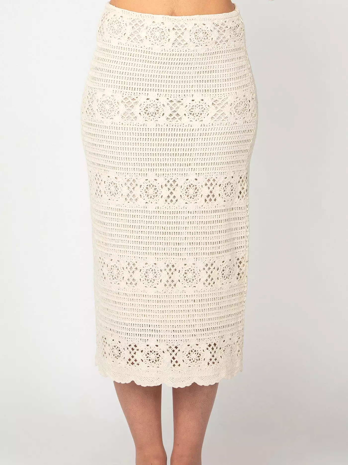 DEX Crochet Long Sleeve Top and Midi Skirt Set - Shop Now