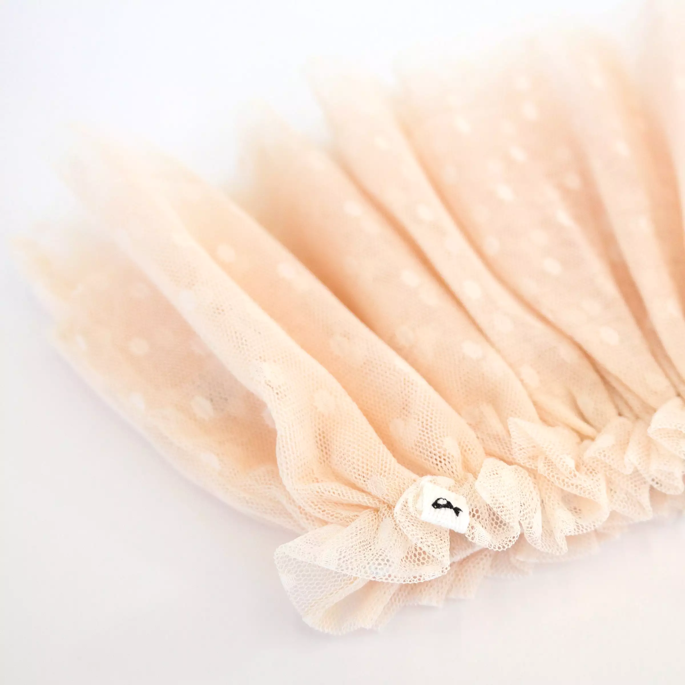 Dotted Mesh Frill Tutu Skirt - Natural, perfect for babies!