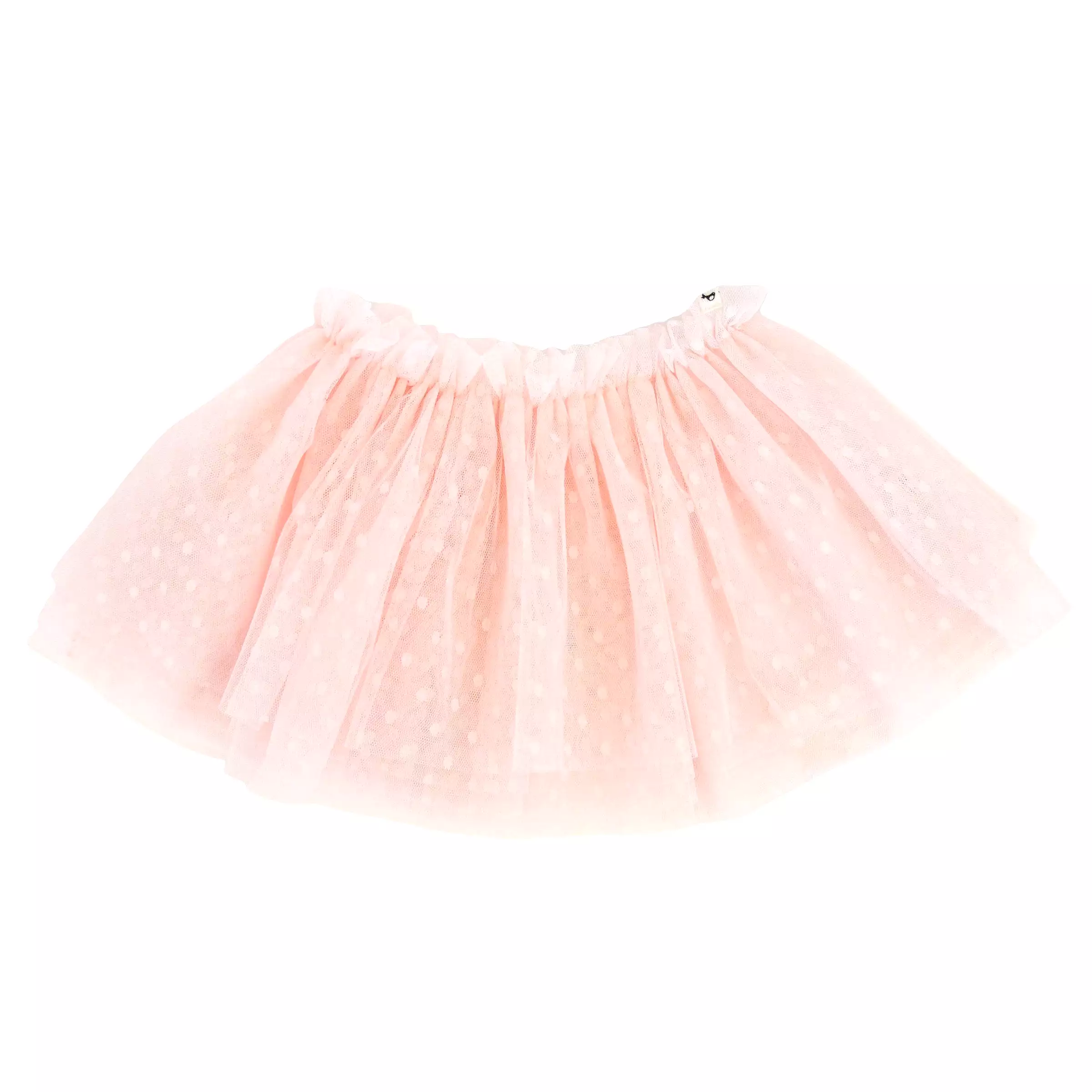 Dotted Mesh Frill Tutu Skirt - Pale Pink - Shop Now!