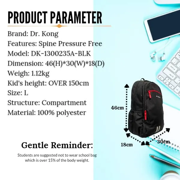 Dr. Kong Backpacks L Size DK-1300235A Black Friday Sale